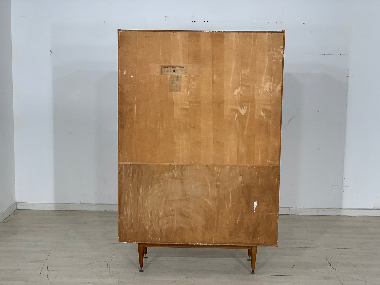 Mid Century Highboard Cabinet Display Cabinet Vintage