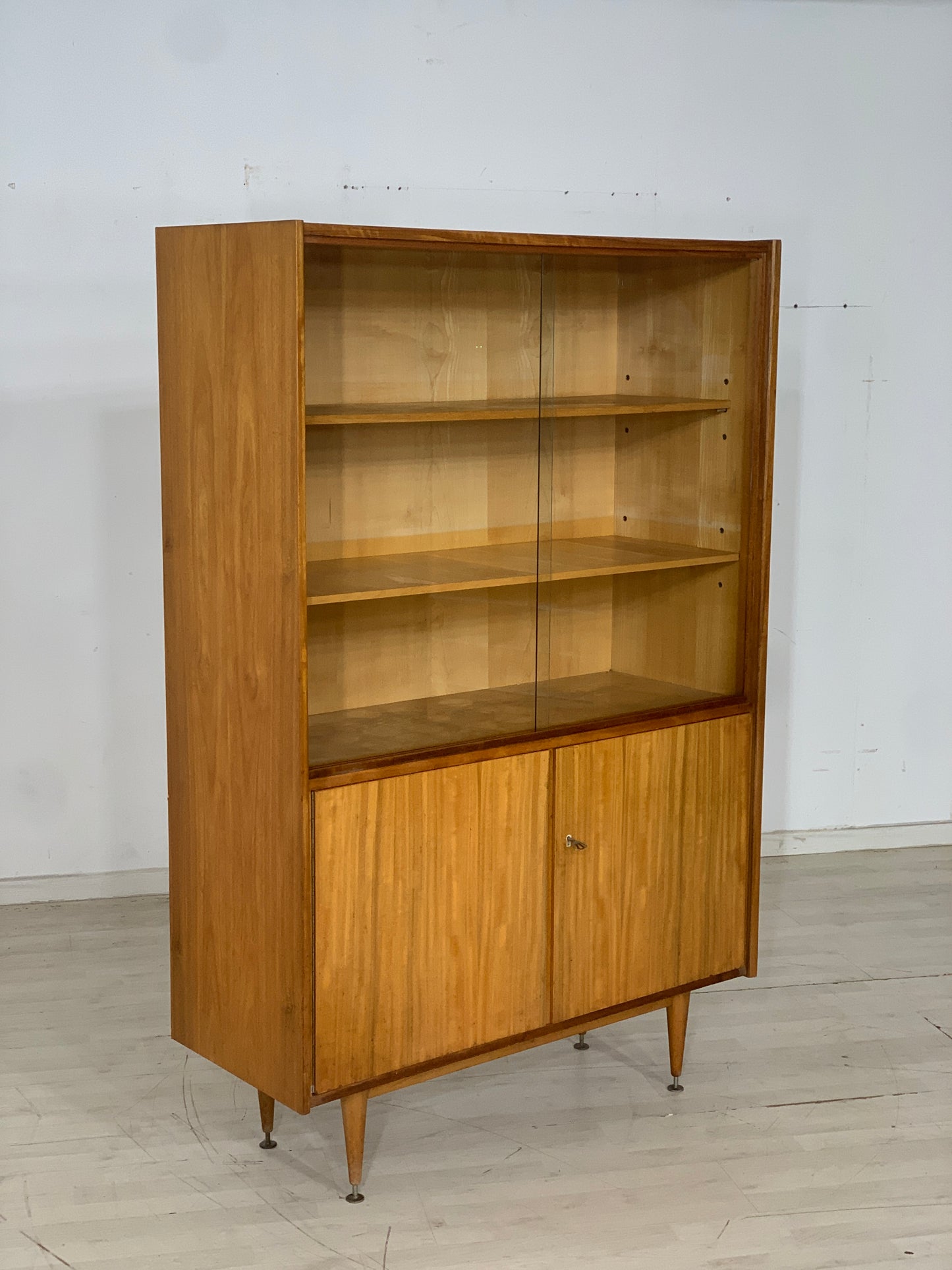 Mid Century Highboard Cabinet Display Cabinet Vintage