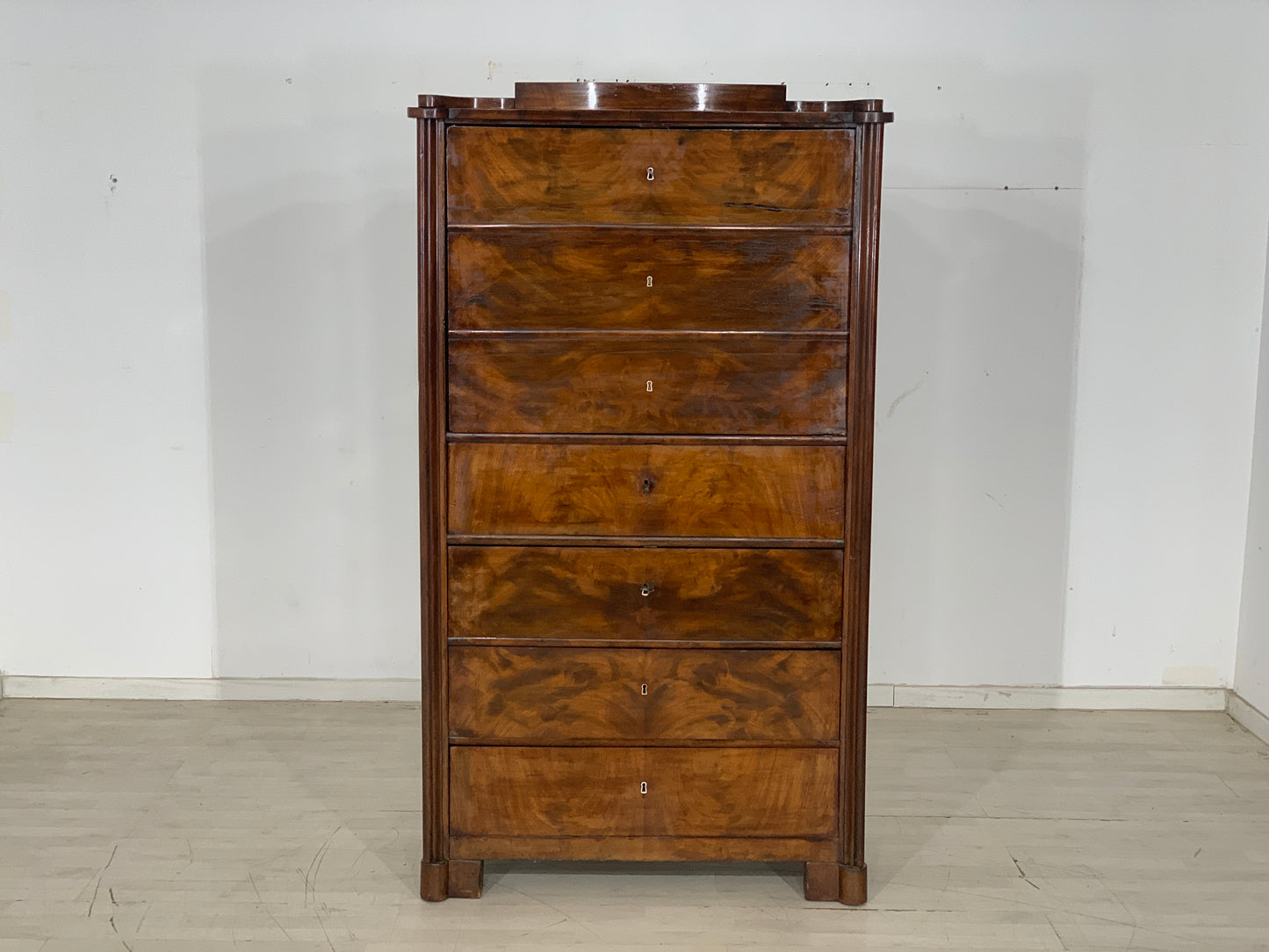 High-quality Biedermeier cabinet compartment cabinet around 1880