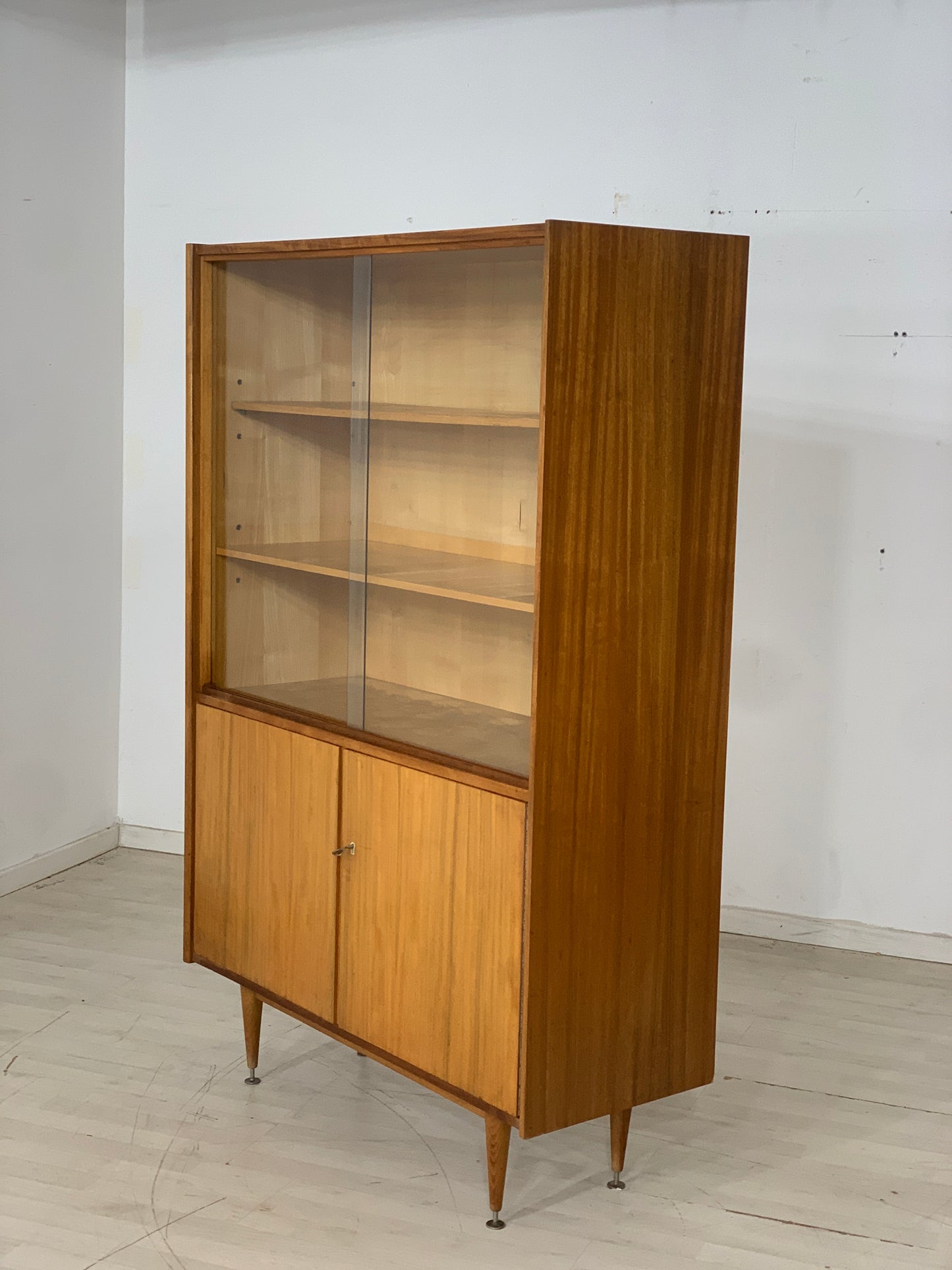 Mid Century Highboard Cabinet Display Cabinet Vintage