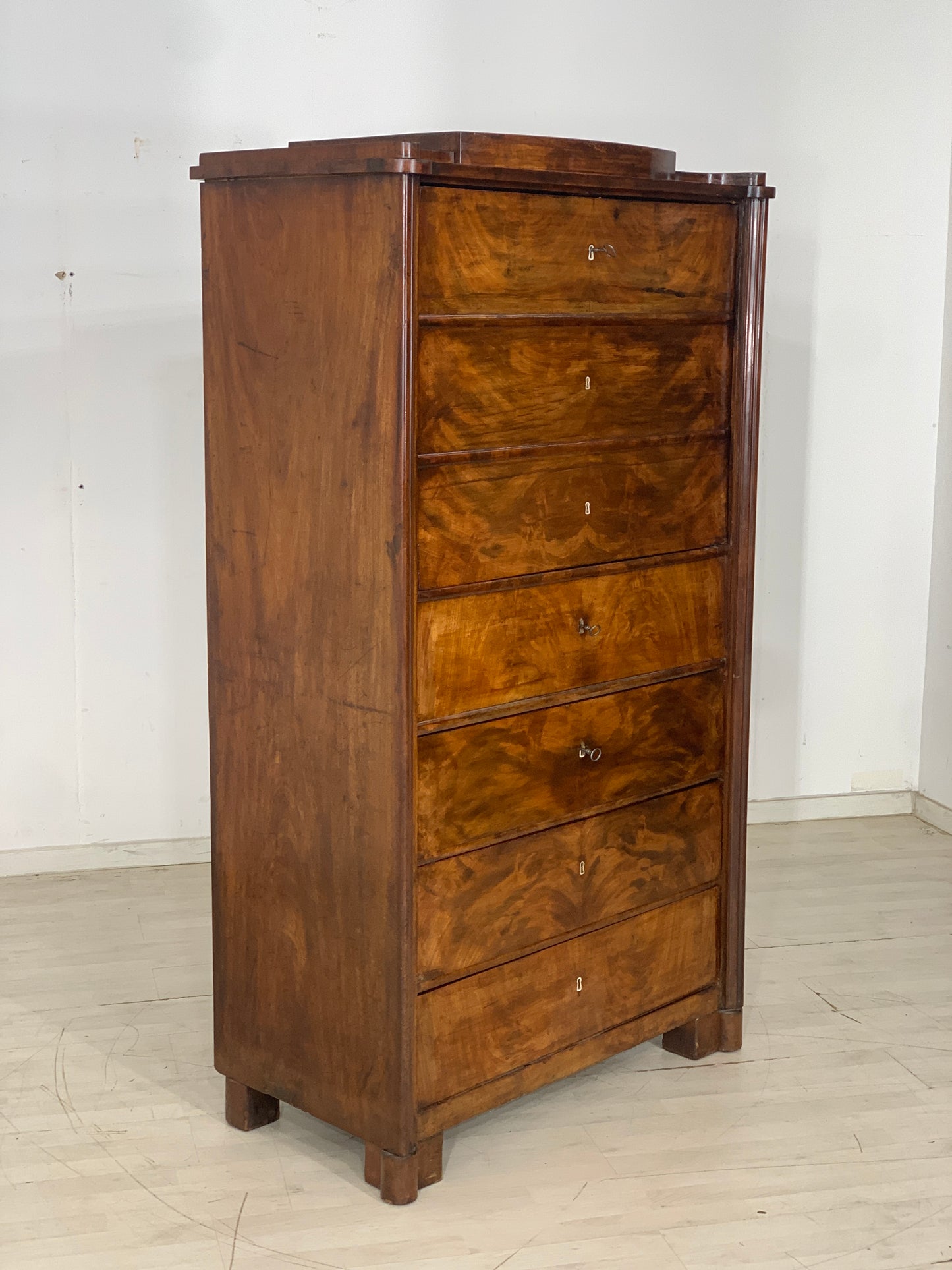 High-quality Biedermeier cabinet compartment cabinet around 1880