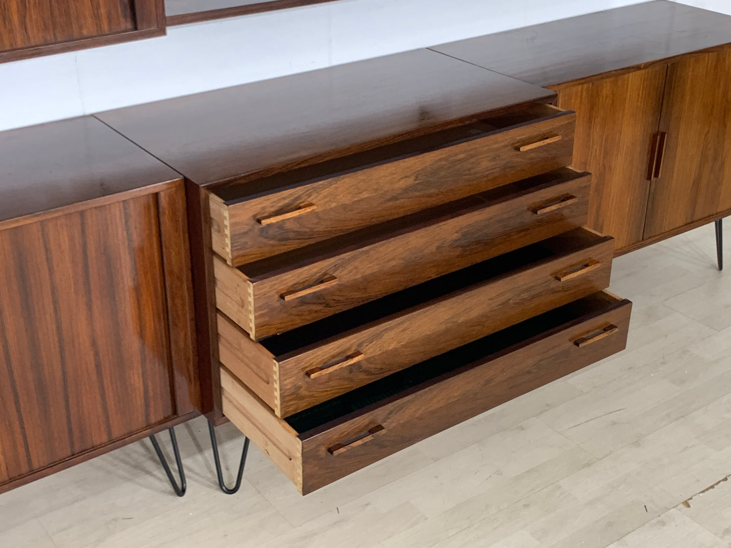 Kai Kristiansen rosewood wall unit living room cabinet vintage