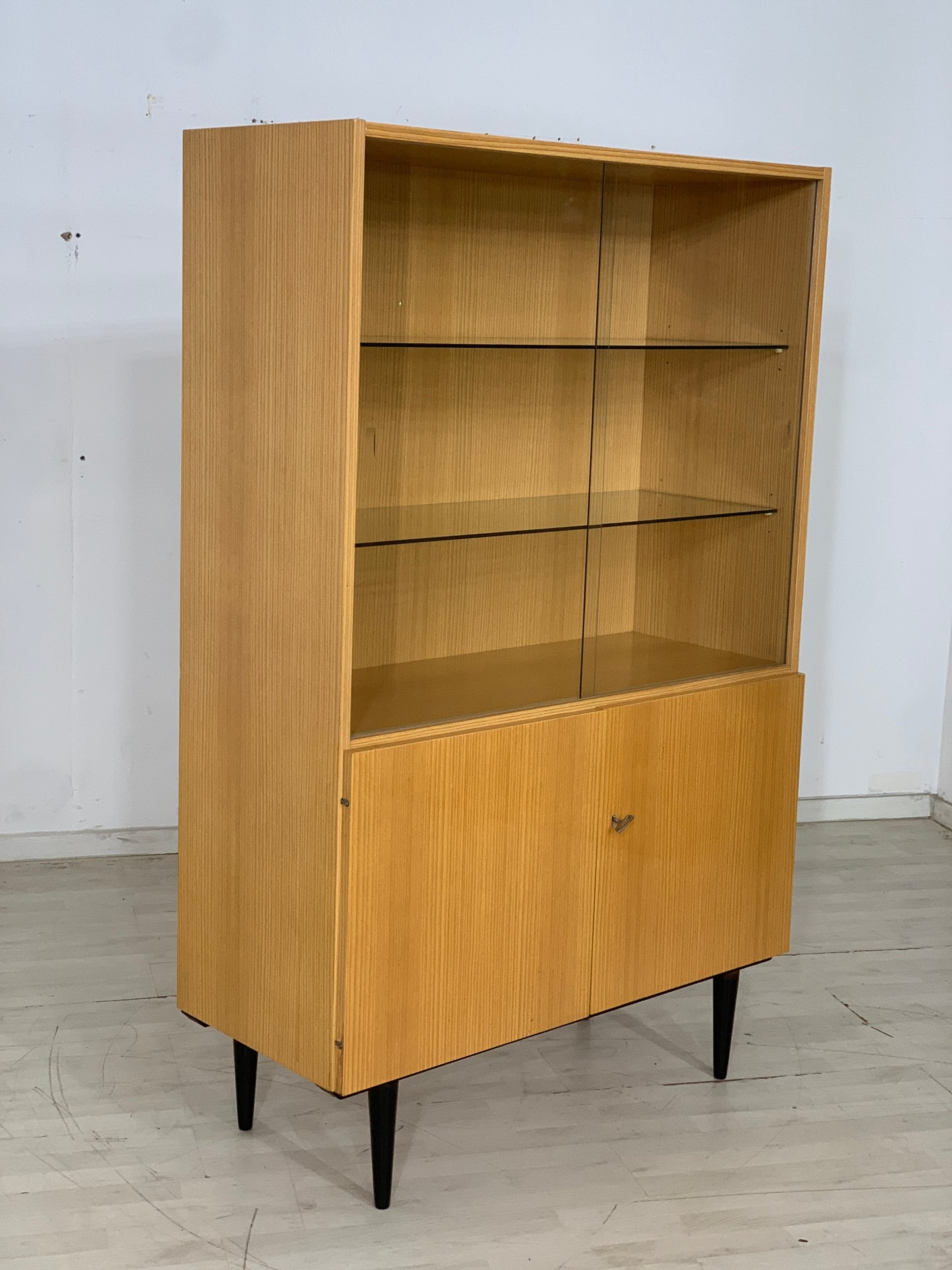 Mid Century Highboard Cabinet Display Cabinet Vintage