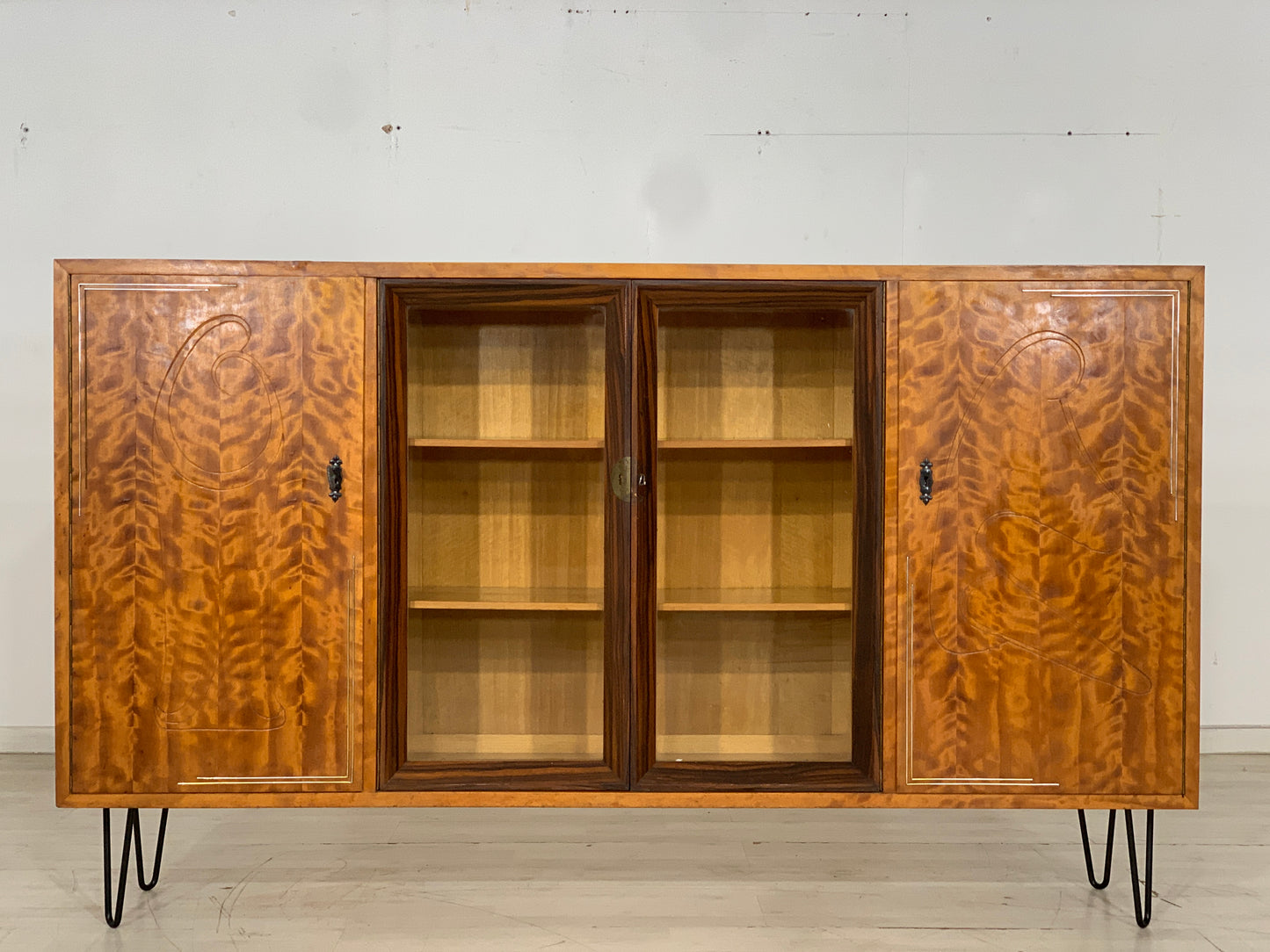 Mid Century Highboard Cabinet Buffet Vintage