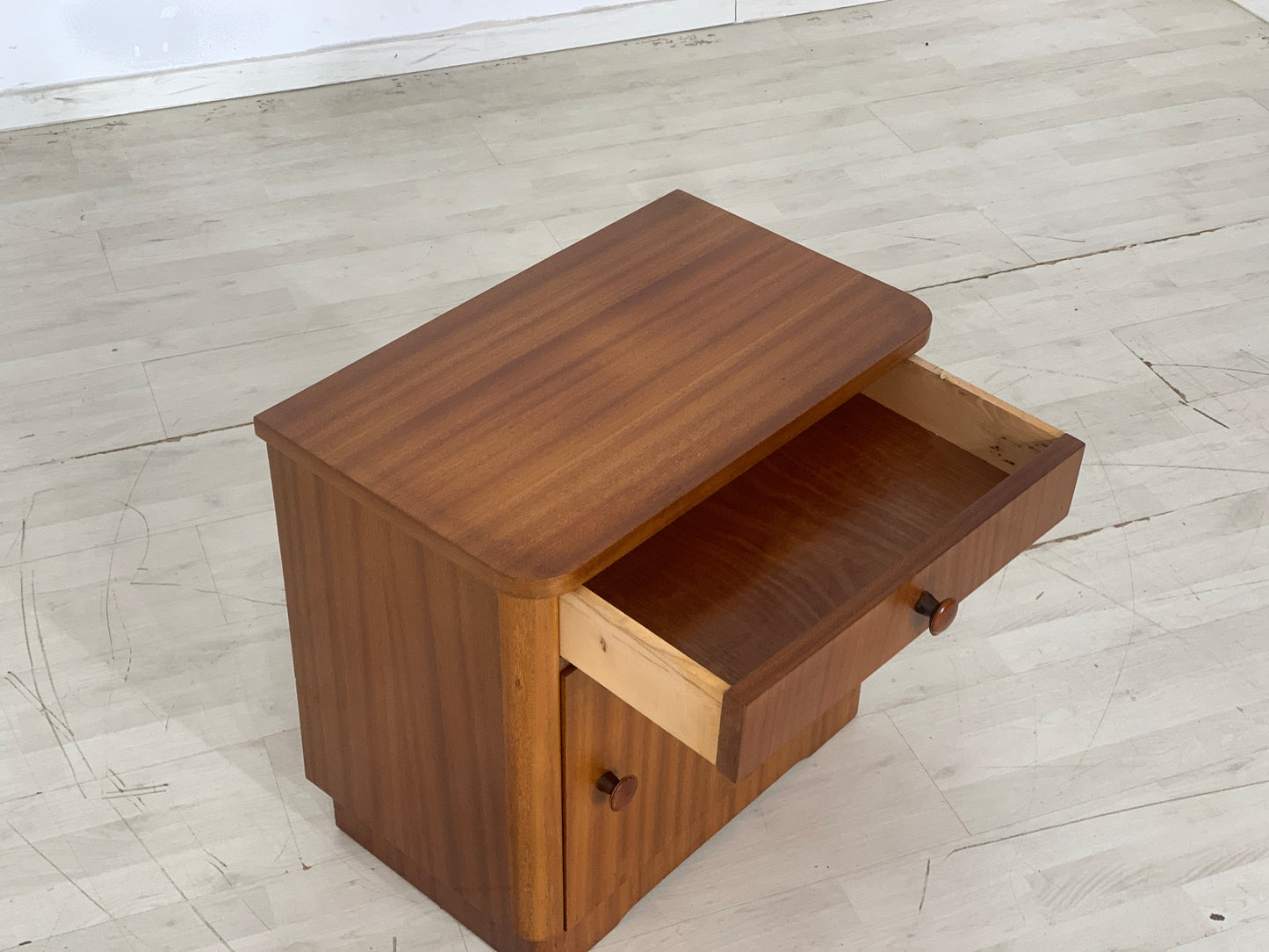 Mid Century Bedside Table Nightstand Chest of Drawers Vintage