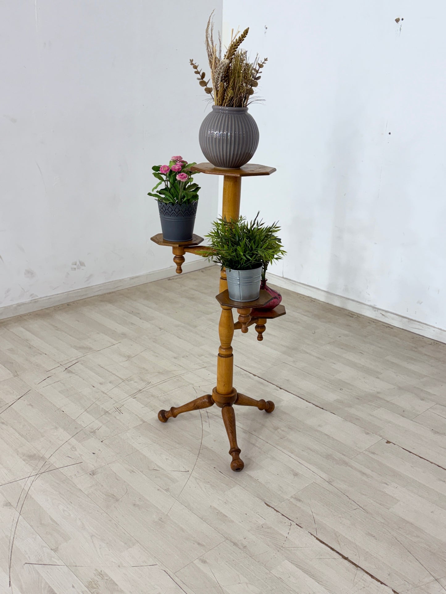 Vintage Blumenständer Beistelltisch Blumentisch Ablage
