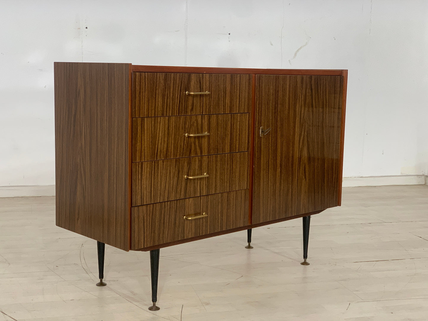 Mid Century Chest of Drawers Sideboard Cabinet Vintage