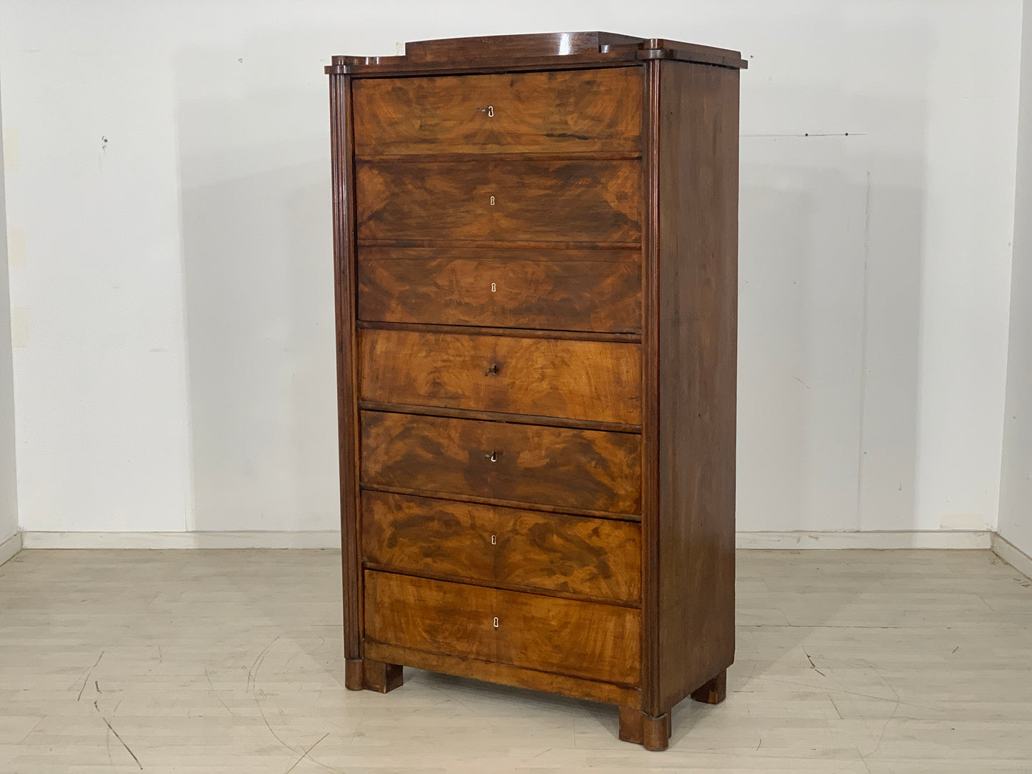 High-quality Biedermeier cabinet compartment cabinet around 1880
