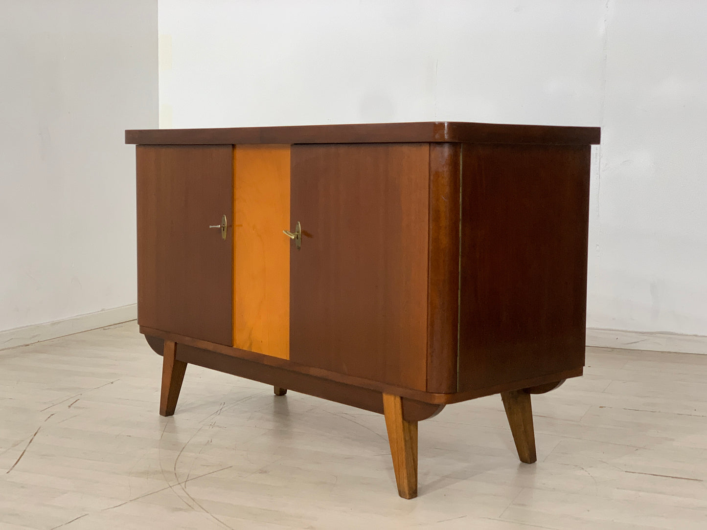 Mid Century Chest of Drawers Sideboard Cabinet Vintage