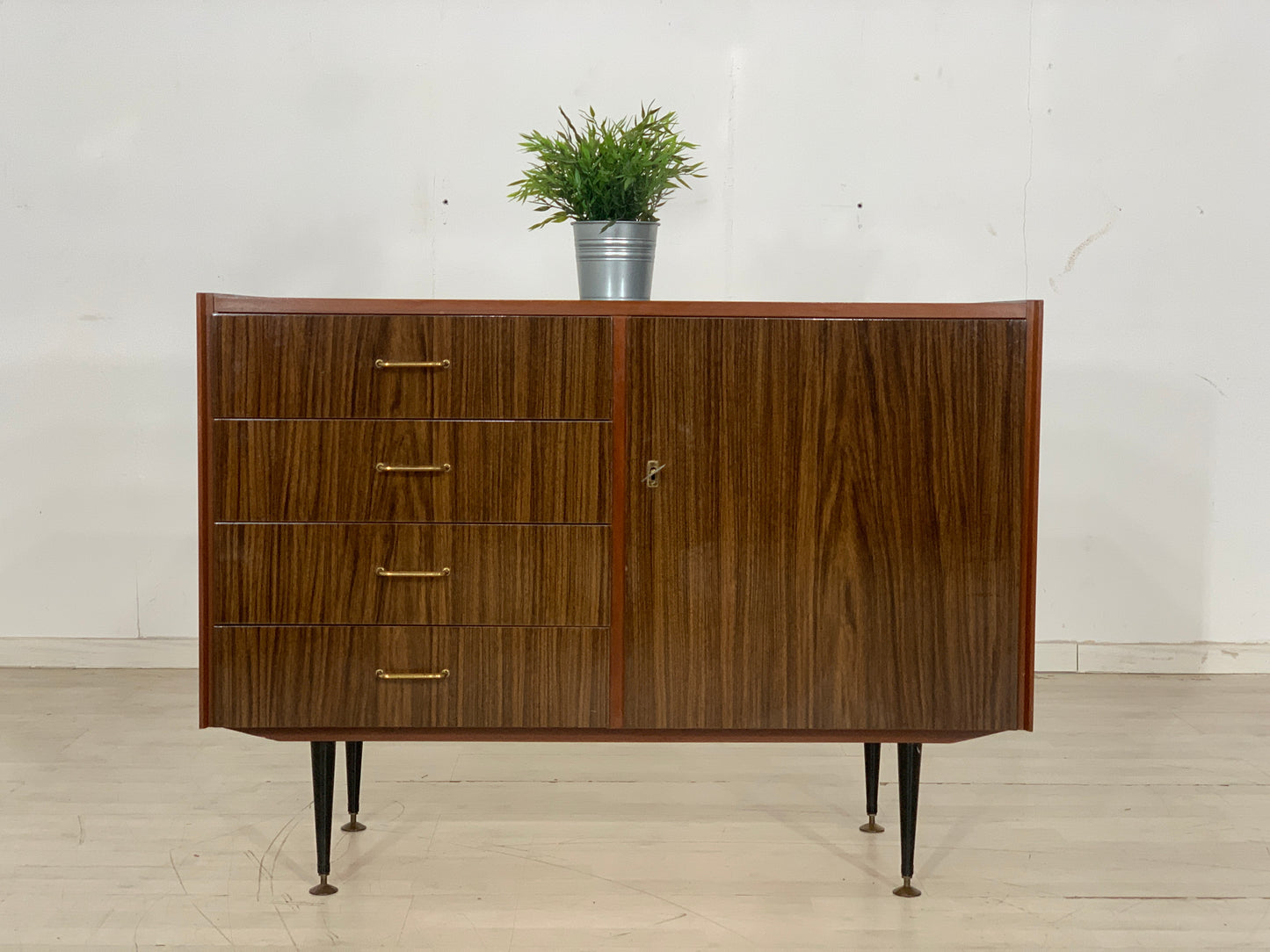 Mid Century Chest of Drawers Sideboard Cabinet Vintage