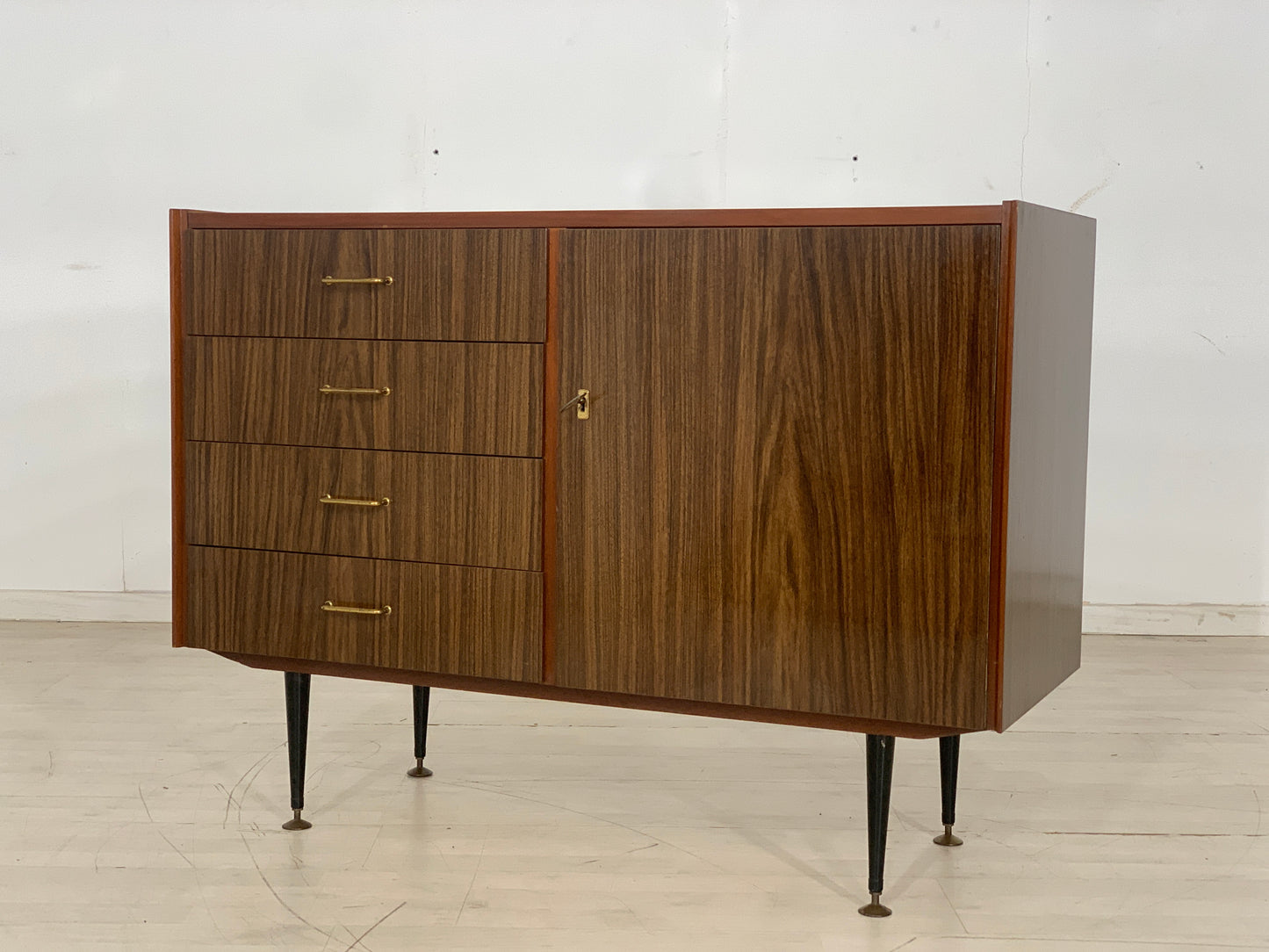 Mid Century Chest of Drawers Sideboard Cabinet Vintage