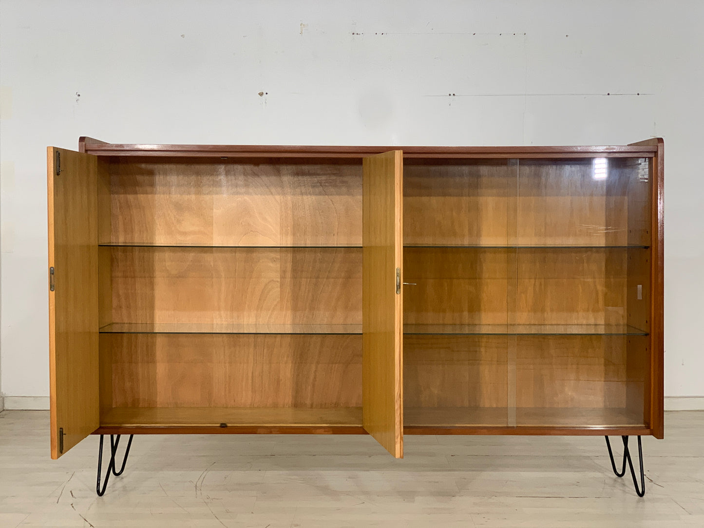 Mid Century Highboard Buffet Cupboard Vintage