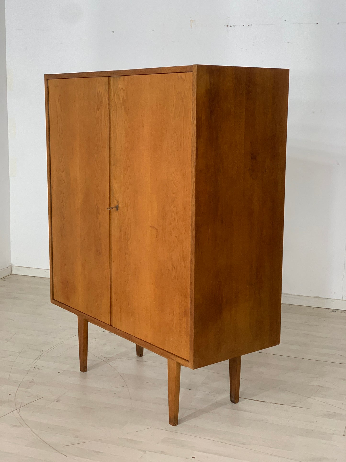 Mid Century Hellerau Linen Cabinet Cupboard Wardrobe Vintage