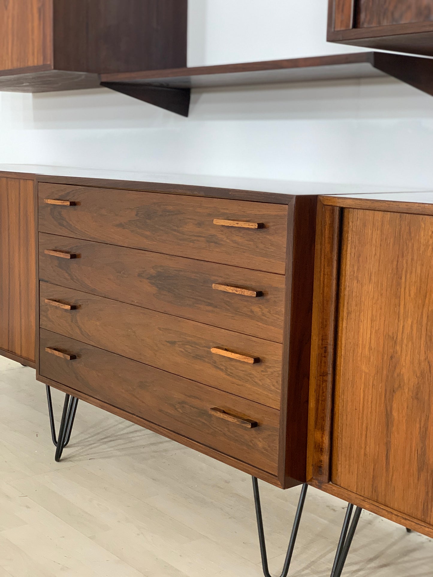 Kai Kristiansen rosewood wall unit living room cabinet vintage