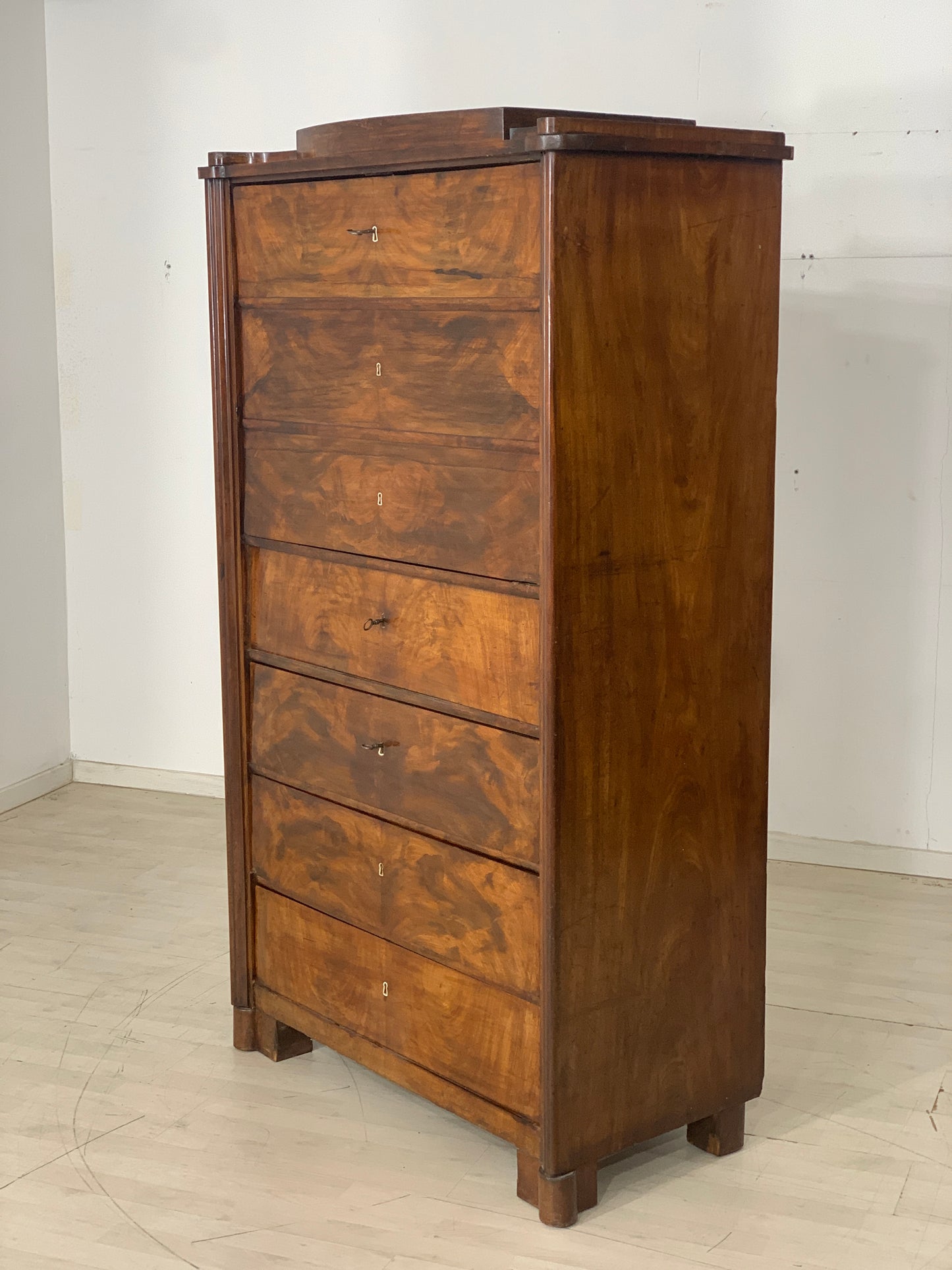 High-quality Biedermeier cabinet compartment cabinet around 1880