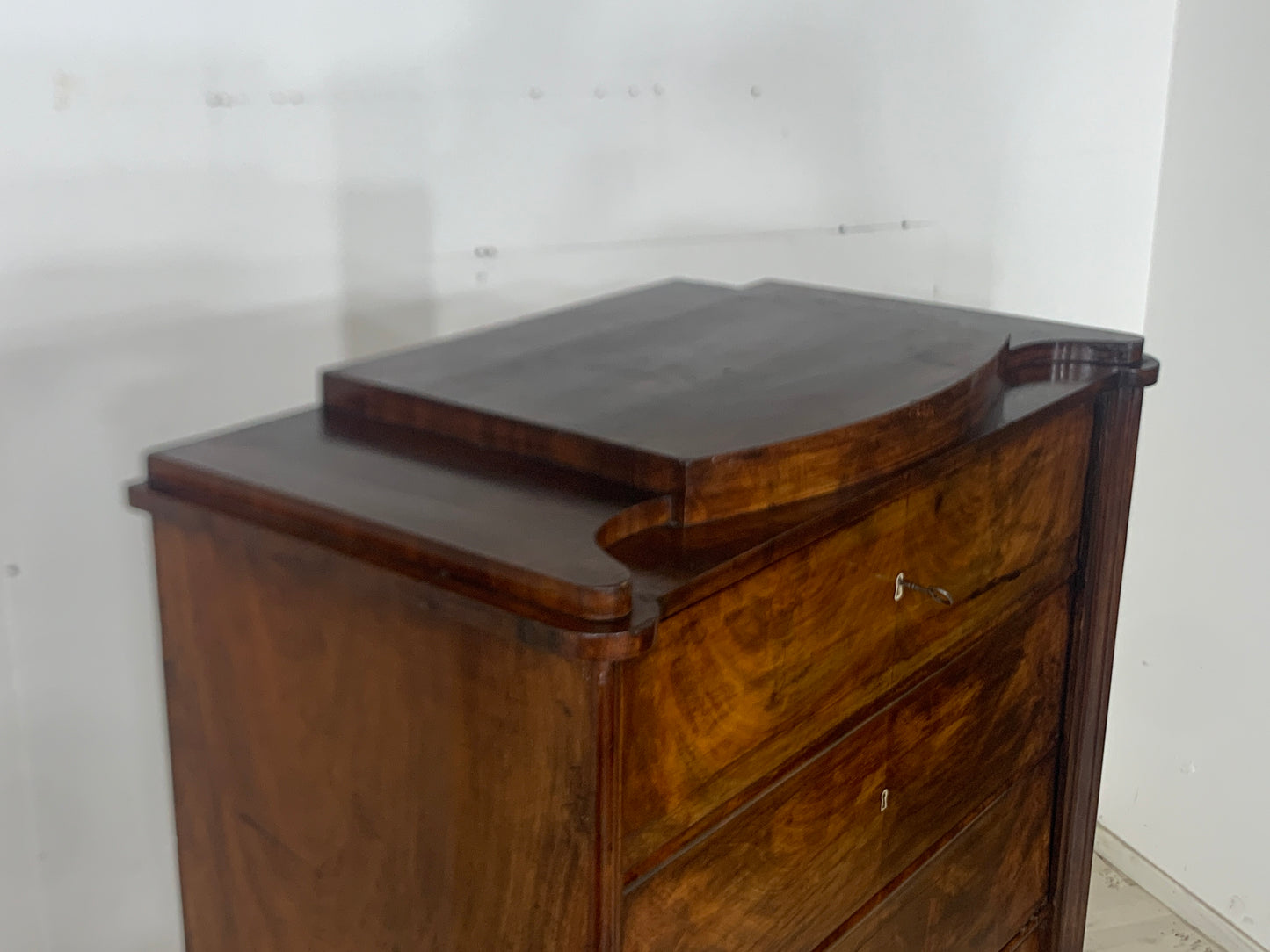 High-quality Biedermeier cabinet compartment cabinet around 1880