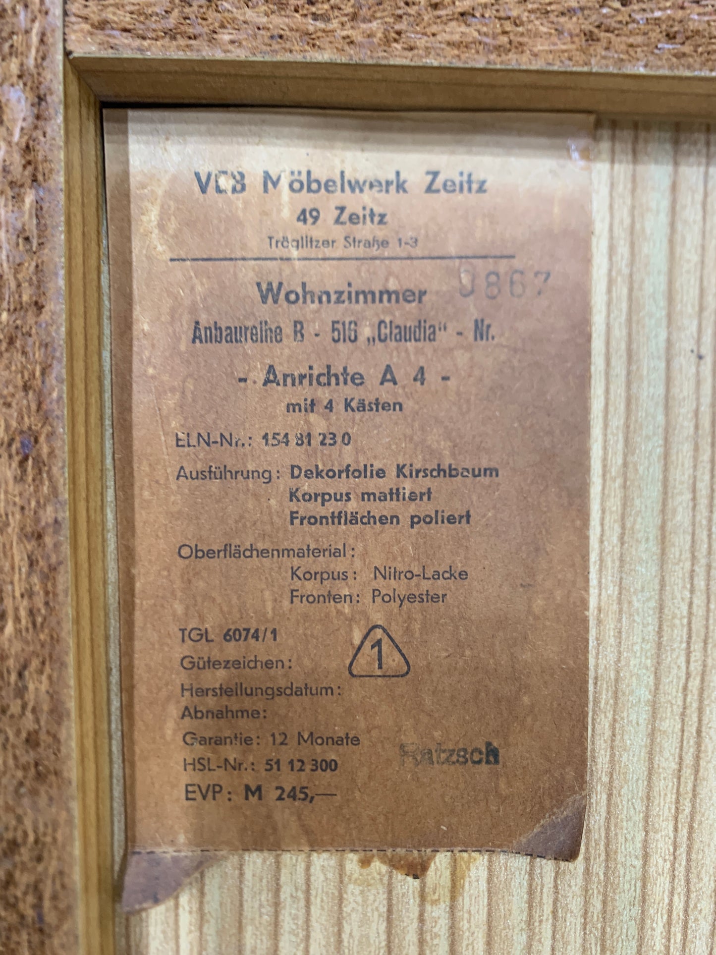 Commode à tiroirs du milieu du siècle, buffet vintage