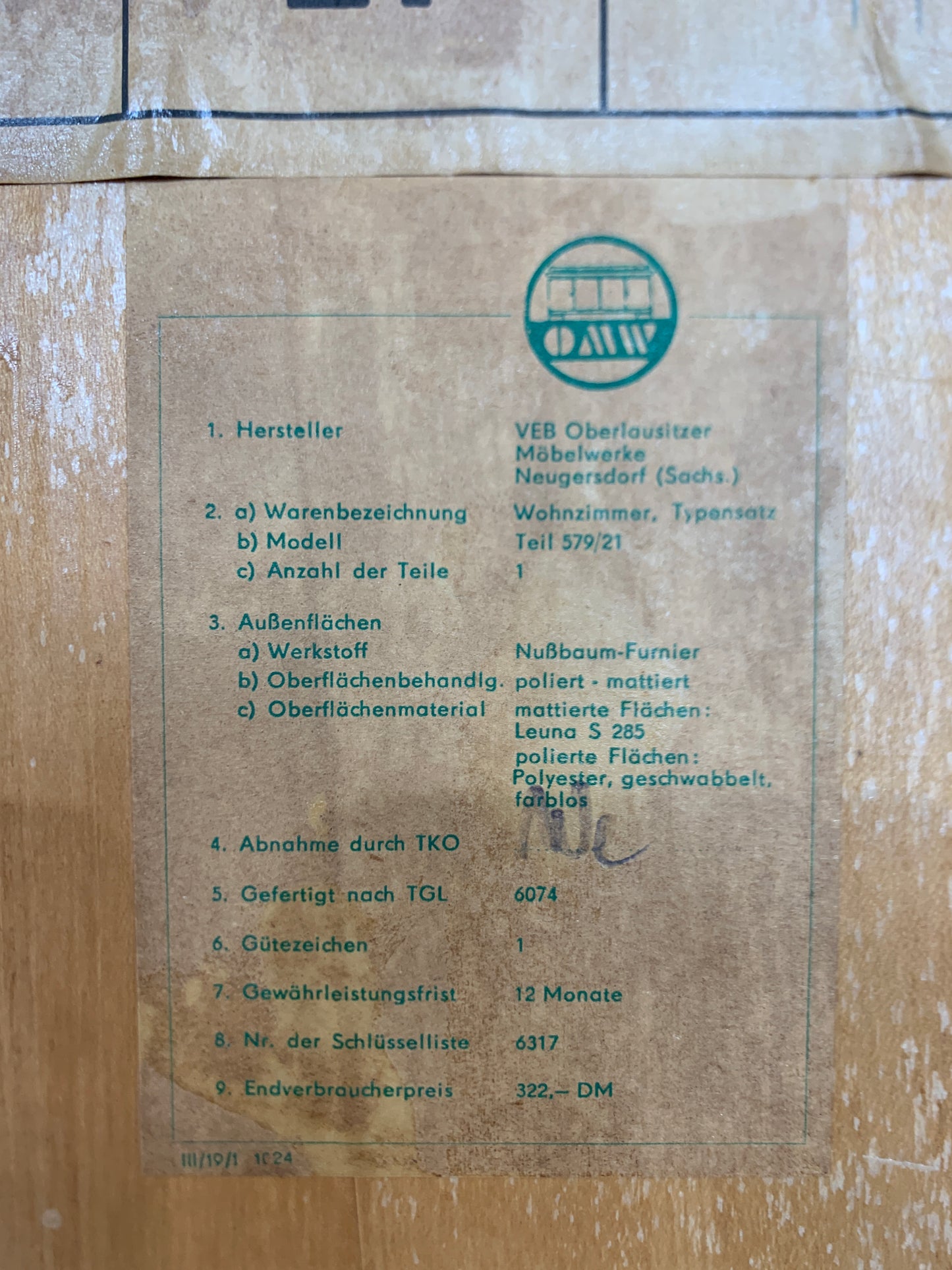 Mid Century Highboard Cabinet Display Cabinet Vintage