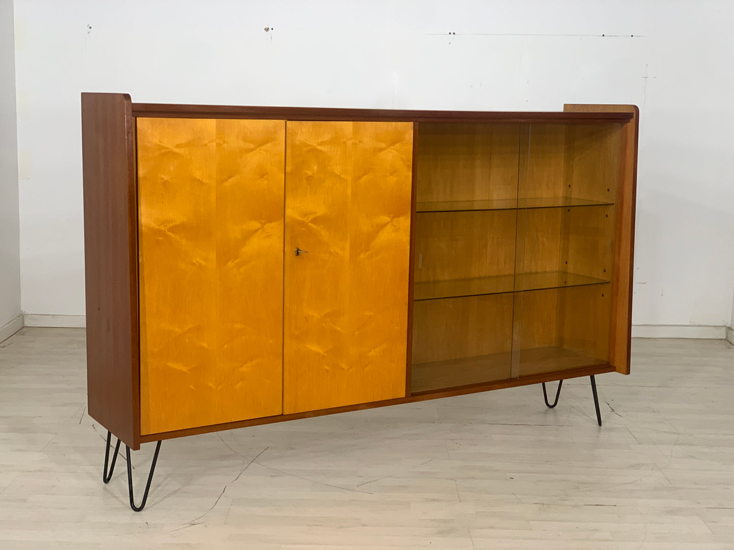 Mid Century Highboard Buffet Cupboard Vintage