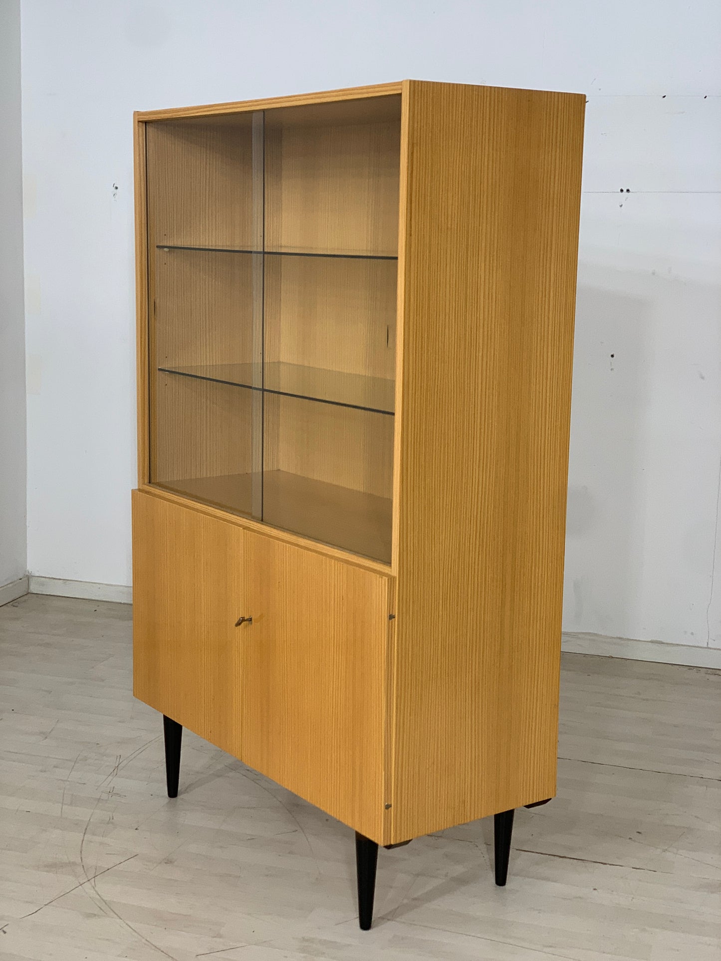 Mid Century Highboard Cabinet Display Cabinet Vintage