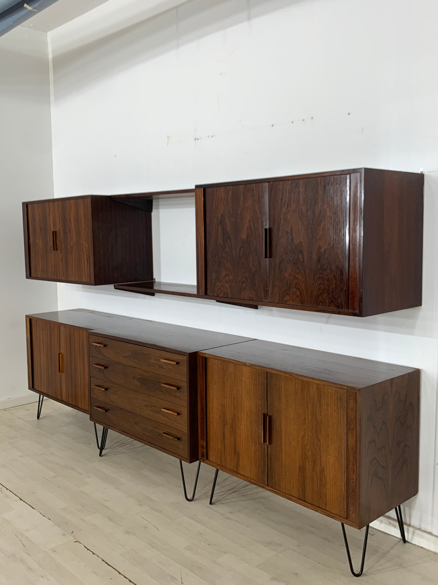 Kai Kristiansen rosewood wall unit living room cabinet vintage