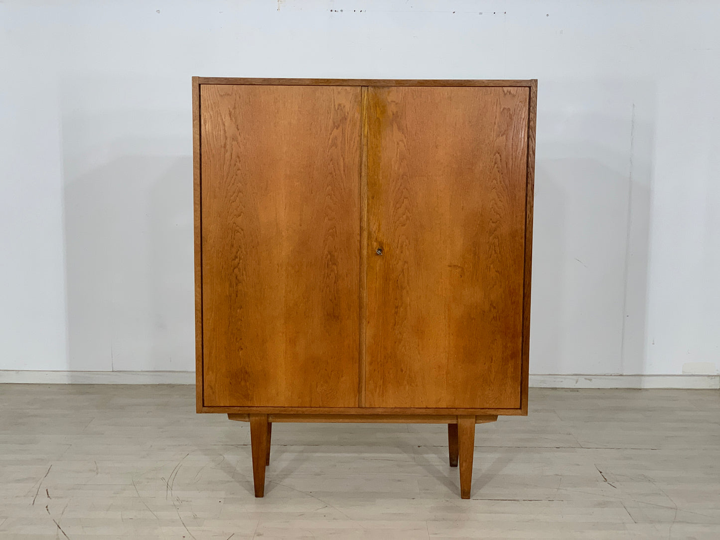Mid Century Hellerau Linen Cabinet Cupboard Wardrobe Vintage