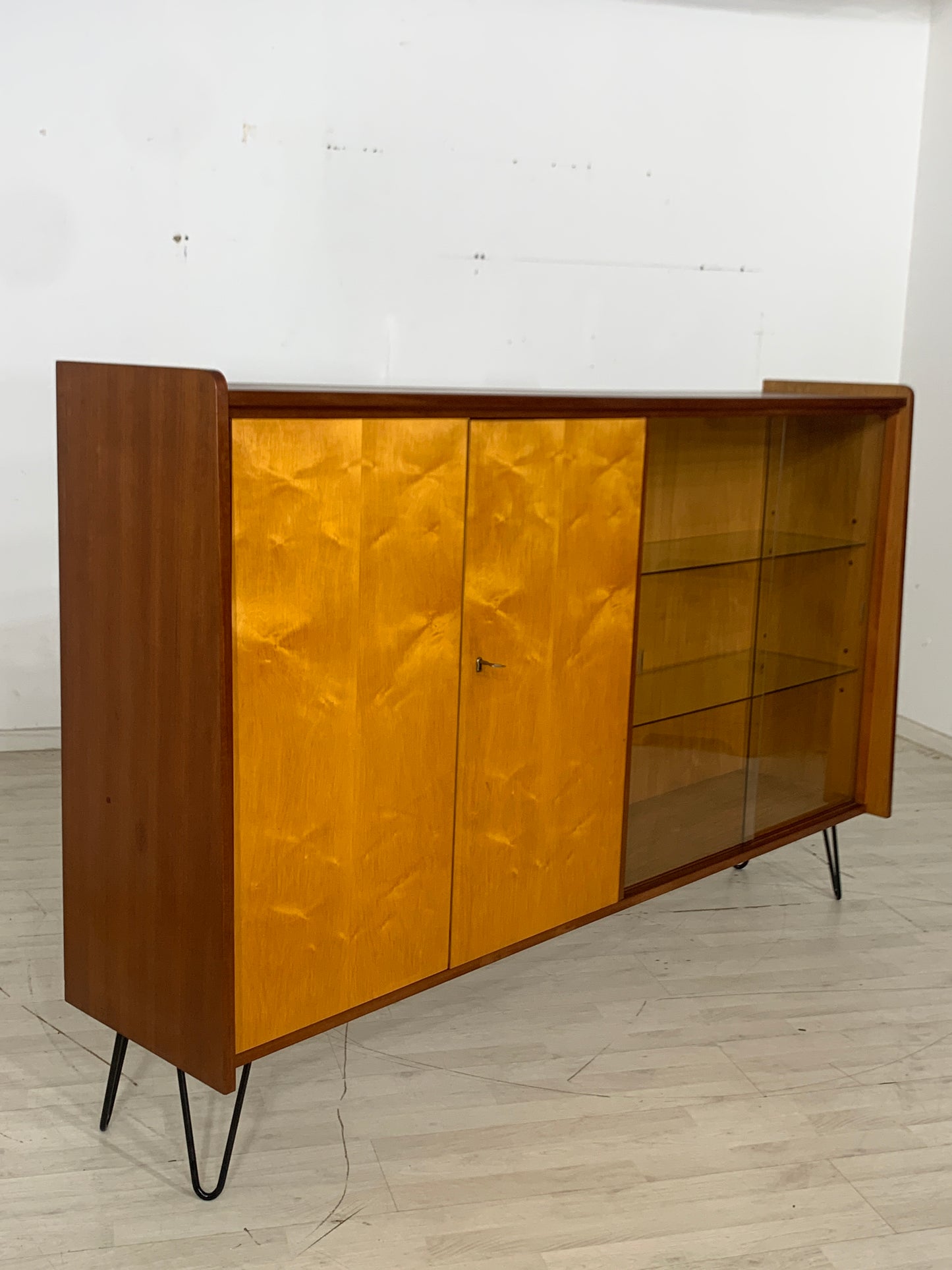 Mid Century Highboard Buffet Cupboard Vintage