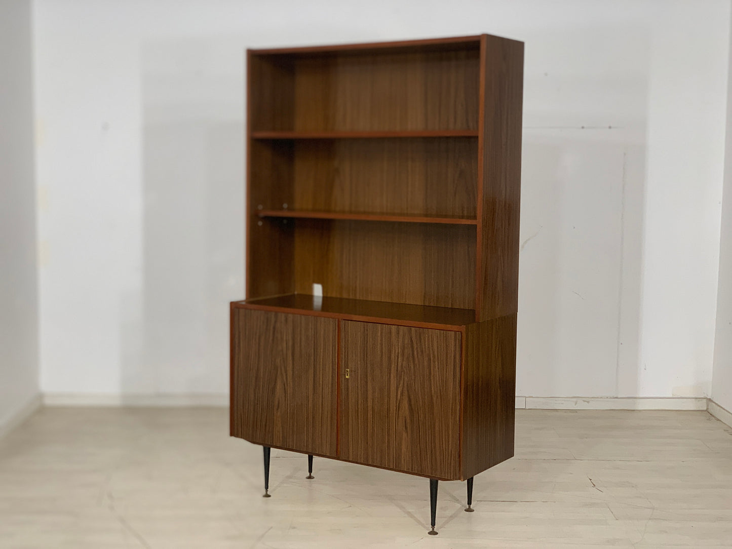 Mid Century Highboard Cabinet Shelf Bookcase Vintage