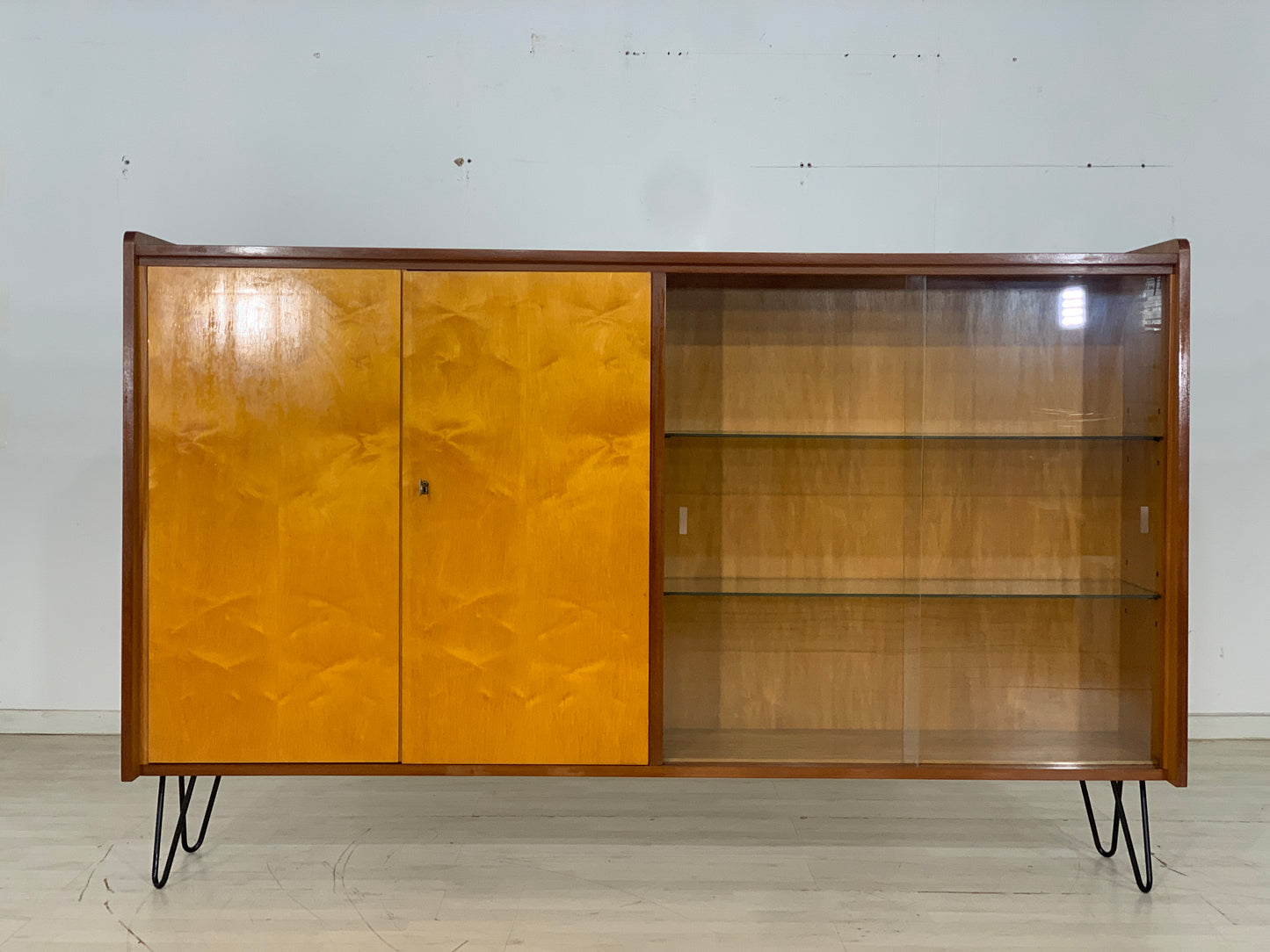 Mid Century Highboard Buffet Cupboard Vintage