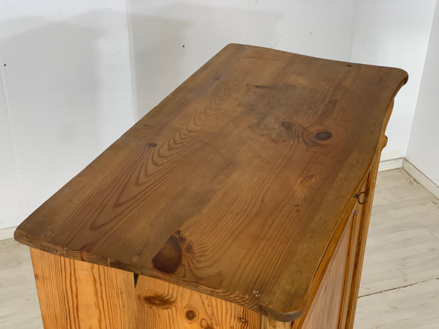 Biedermeier Schrank Wäscheschrank Holz Vertiko um 1880