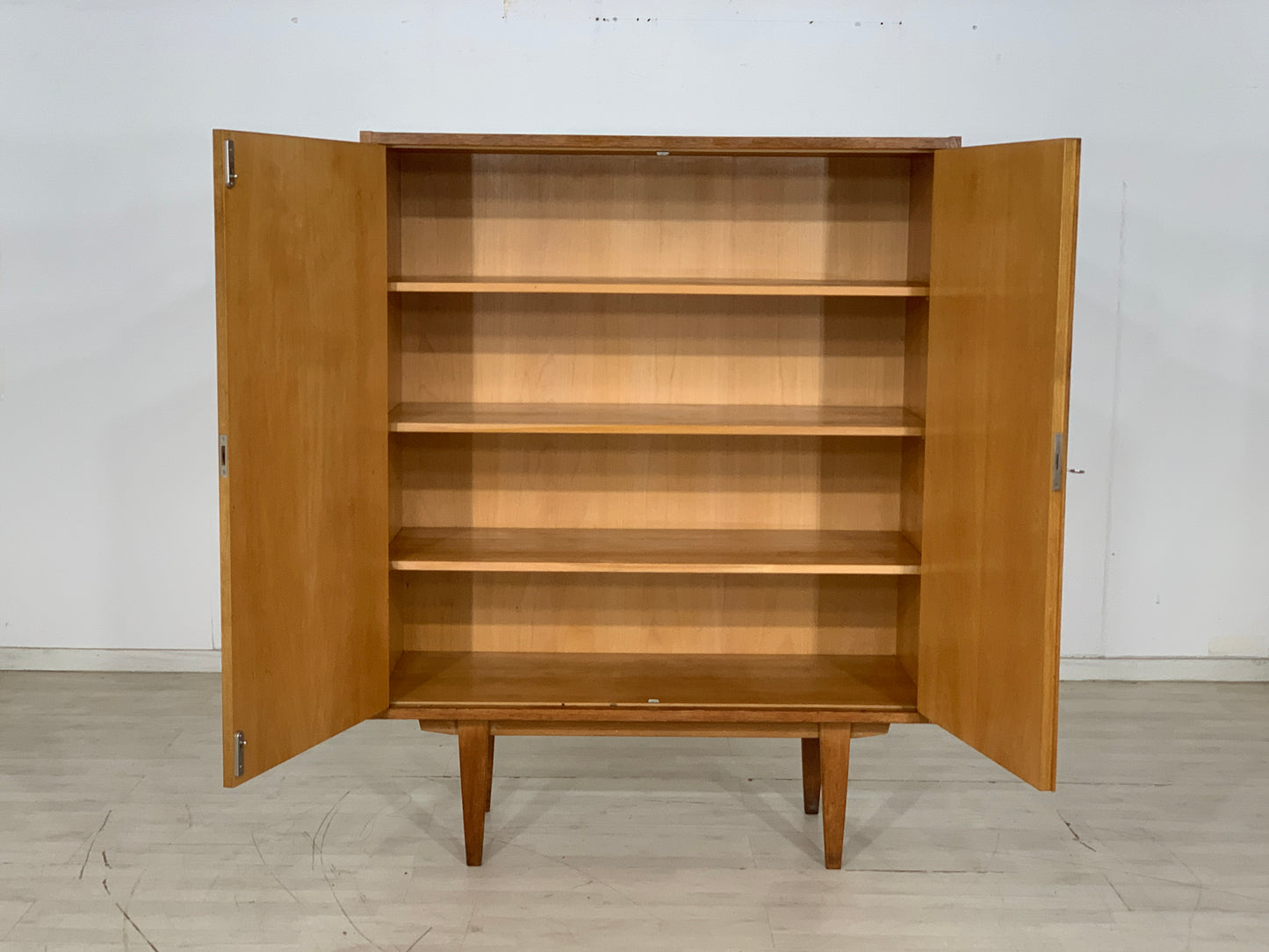 Mid Century Hellerau Linen Cabinet Cupboard Wardrobe Vintage