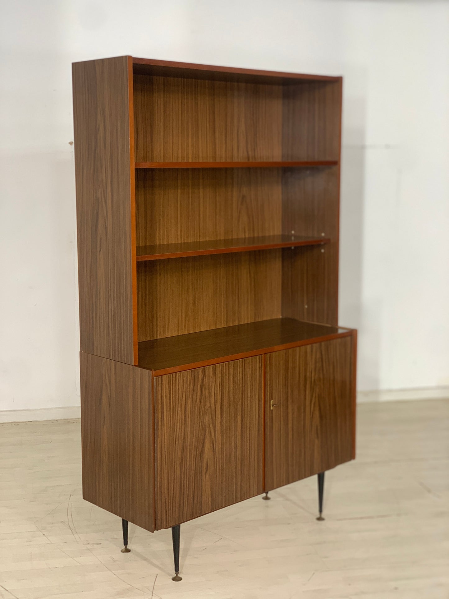 Mid Century Highboard Cabinet Shelf Bookcase Vintage
