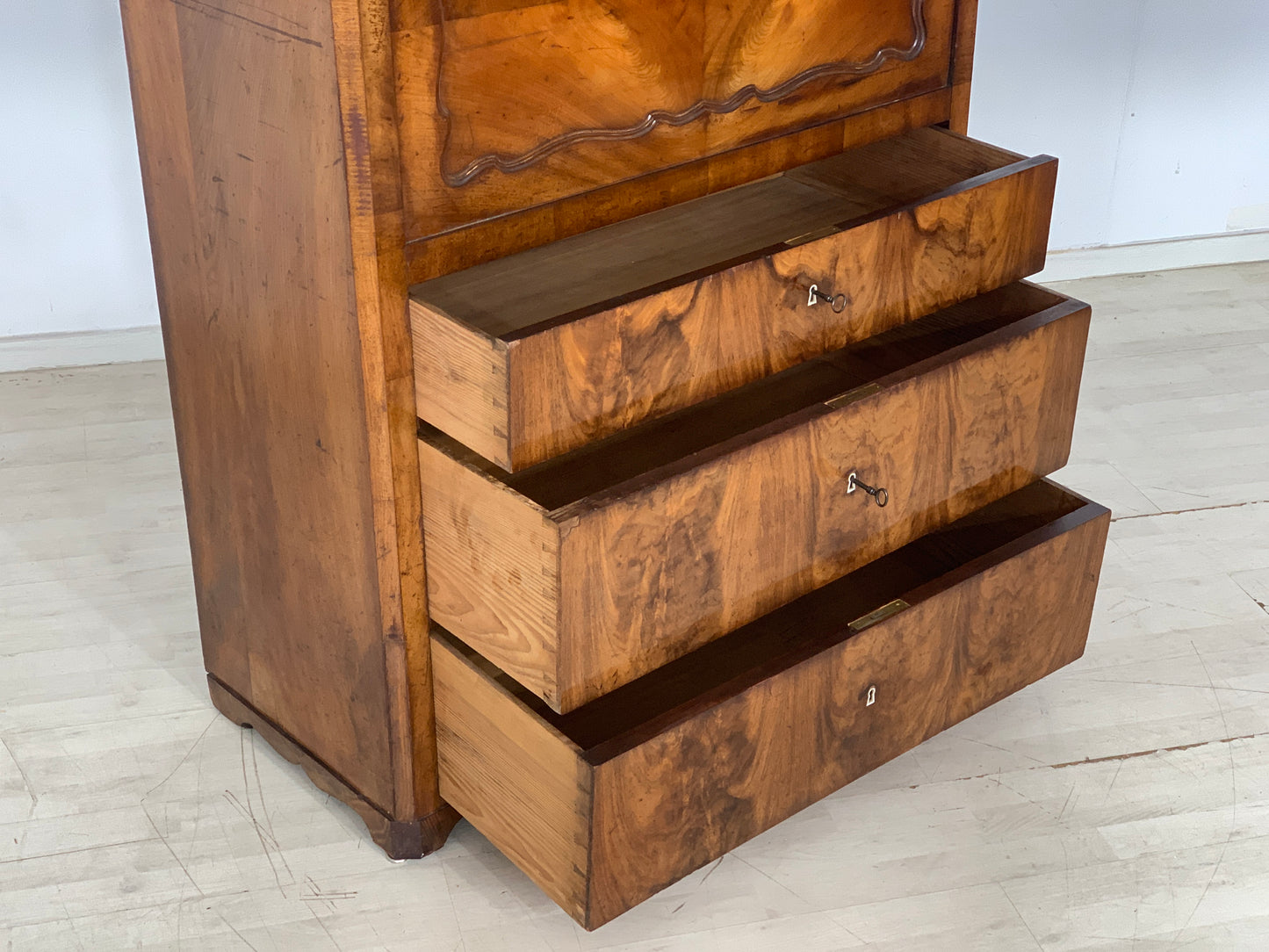 Biedermeier secretary cabinet display cabinet sideboard around 1880