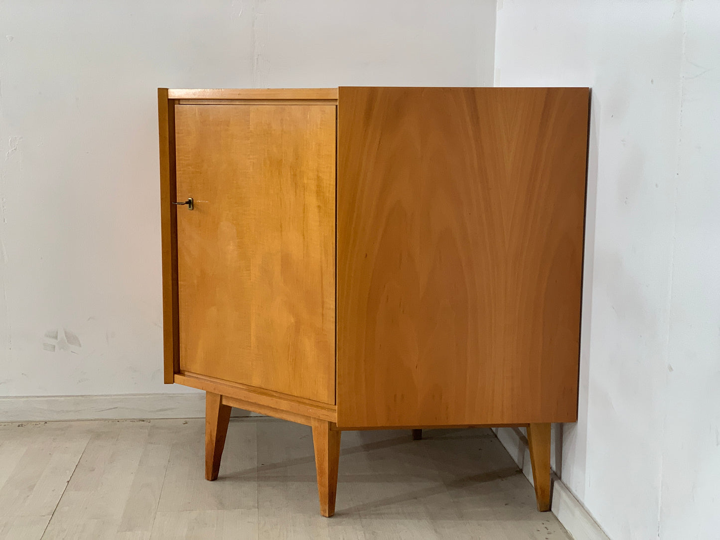Mid Century Corner Cabinet Cupboard Vintage