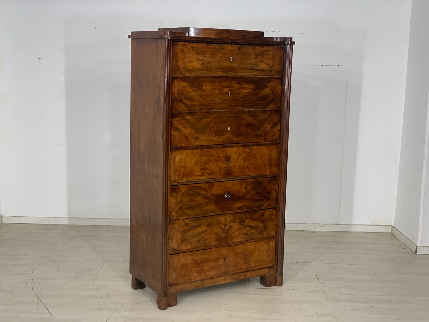High-quality Biedermeier cabinet compartment cabinet around 1880