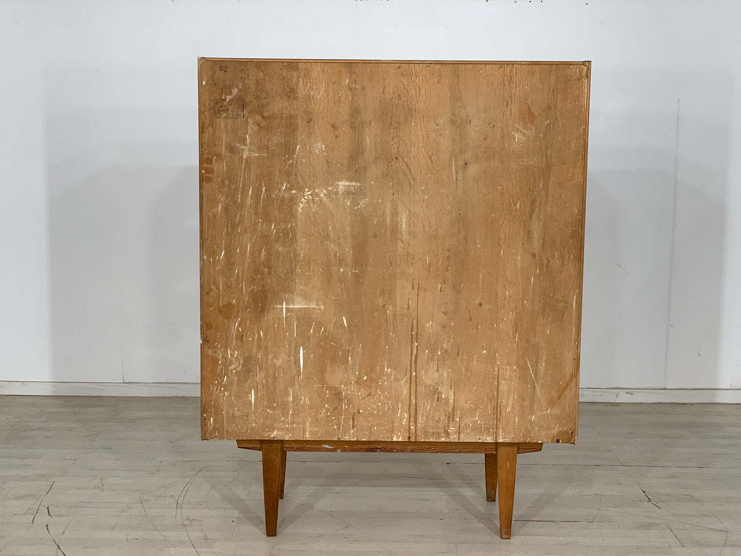 Mid Century Hellerau Linen Cabinet Cupboard Wardrobe Vintage