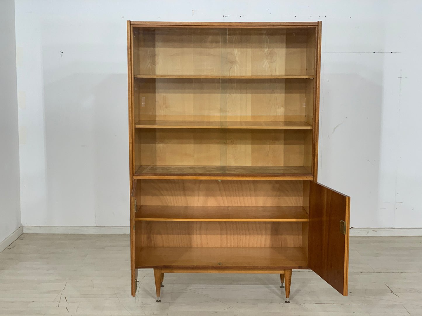 Mid Century Highboard Cabinet Display Cabinet Vintage