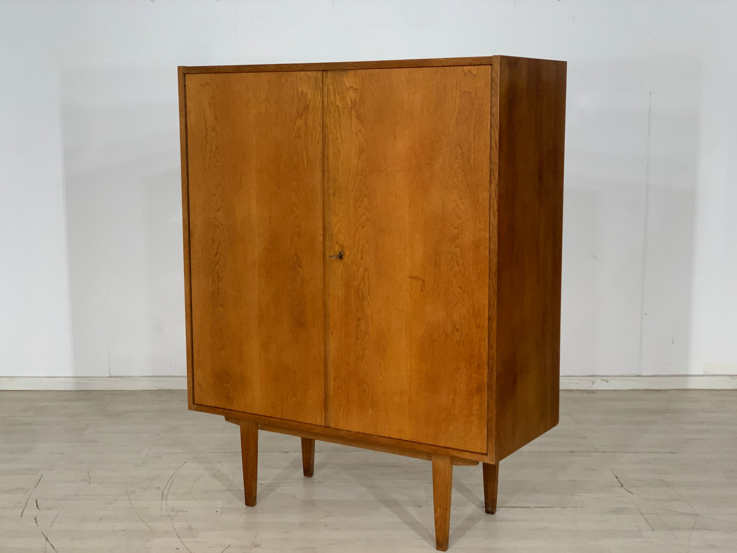 Mid Century Hellerau Linen Cabinet Cupboard Wardrobe Vintage