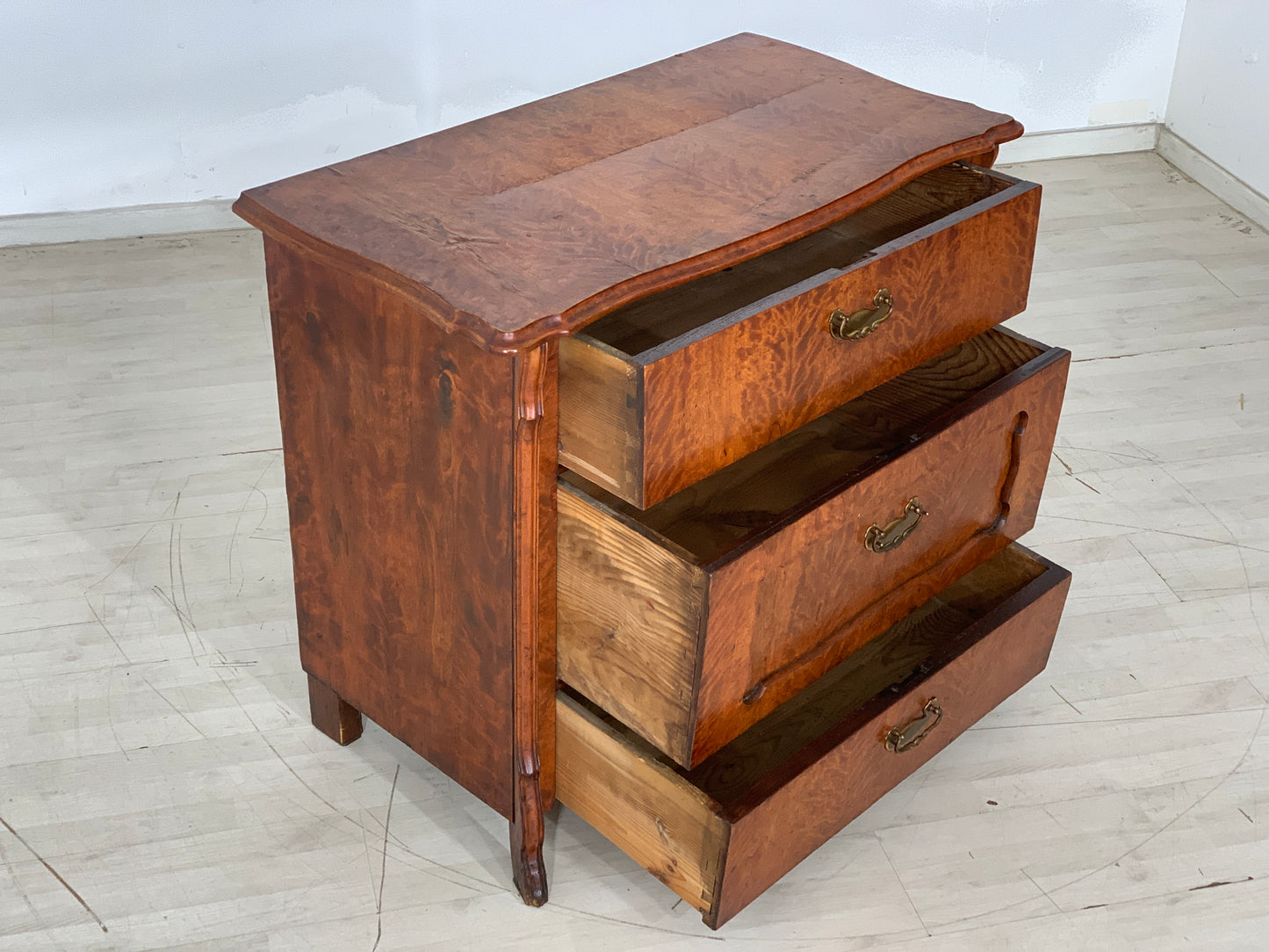 Wilhelminian style chest of drawers, wardrobe, laundry chest around 1920