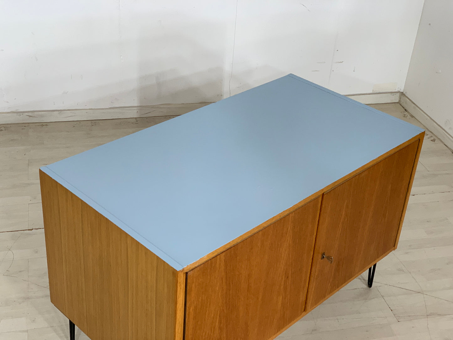 Mid Century Schrank Holz Anrichte Kommode Sideboard