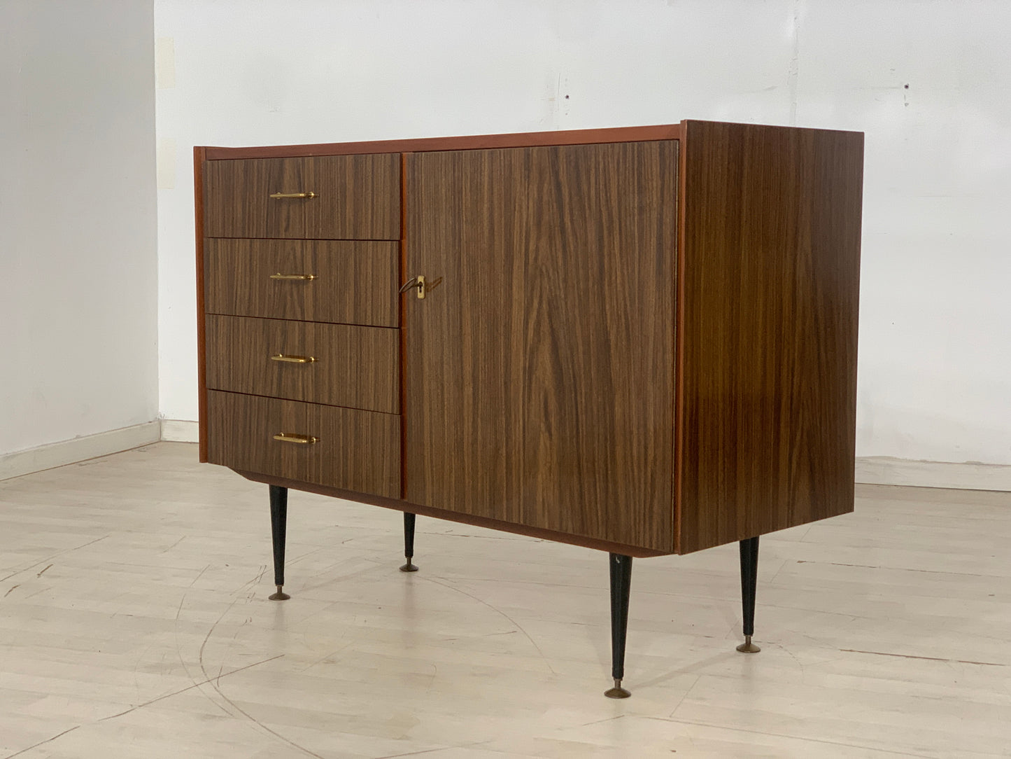 Mid Century Chest of Drawers Sideboard Cabinet Vintage