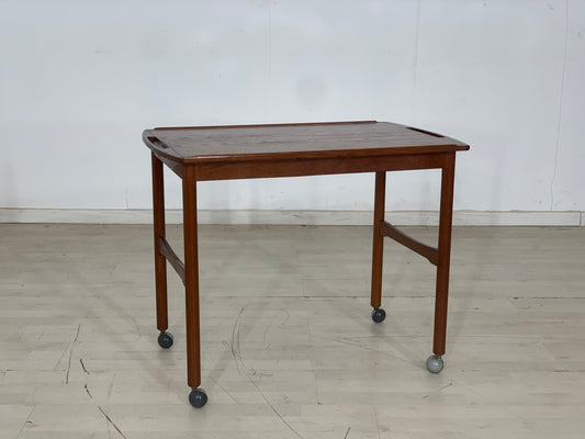 Desserte danoise en teck, table basse vintage