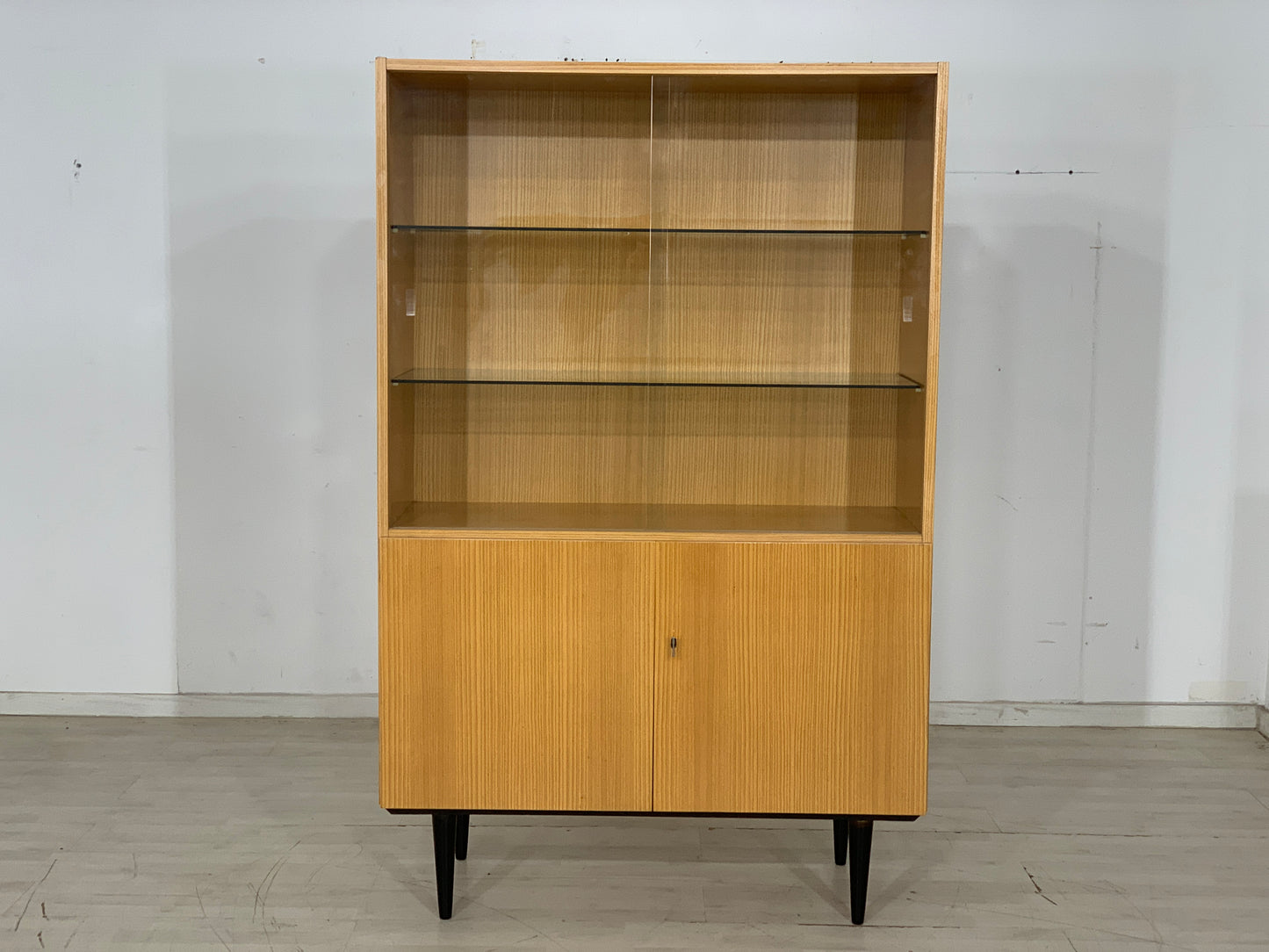 Mid Century Highboard Cabinet Display Cabinet Vintage