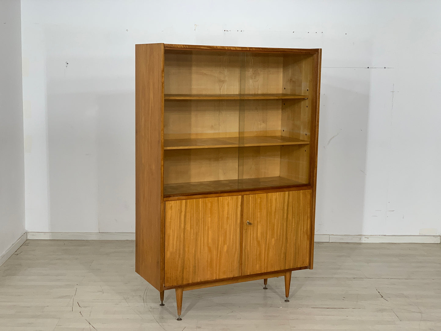 Mid Century Highboard Cabinet Display Cabinet Vintage