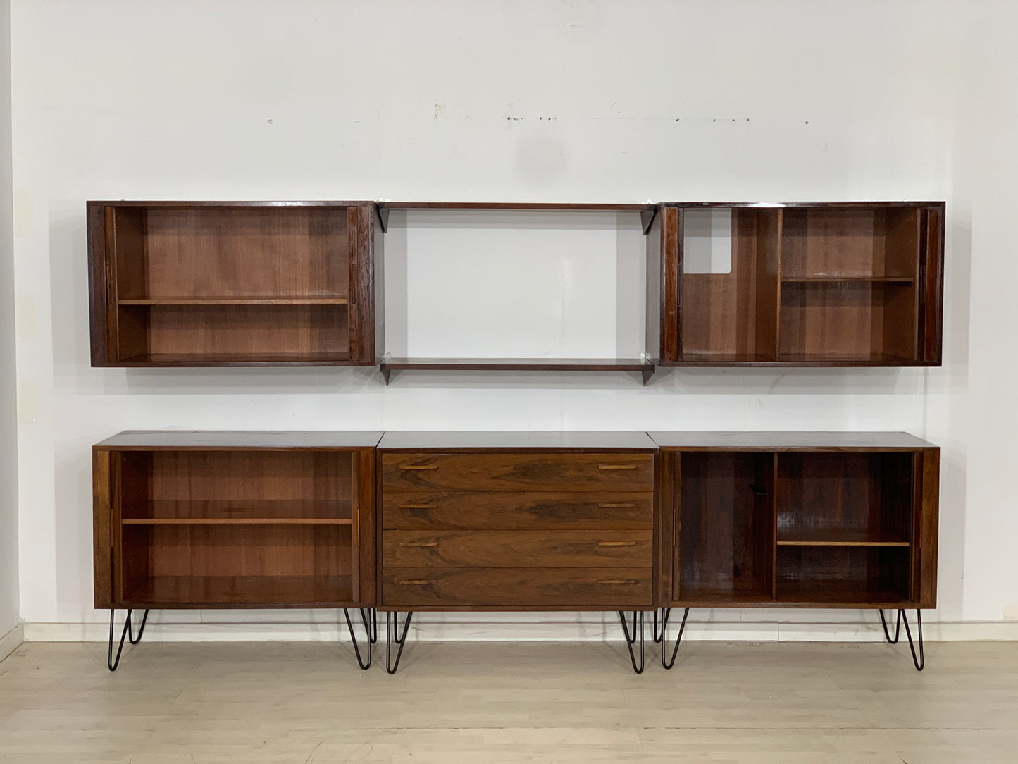 Kai Kristiansen rosewood wall unit living room cabinet vintage
