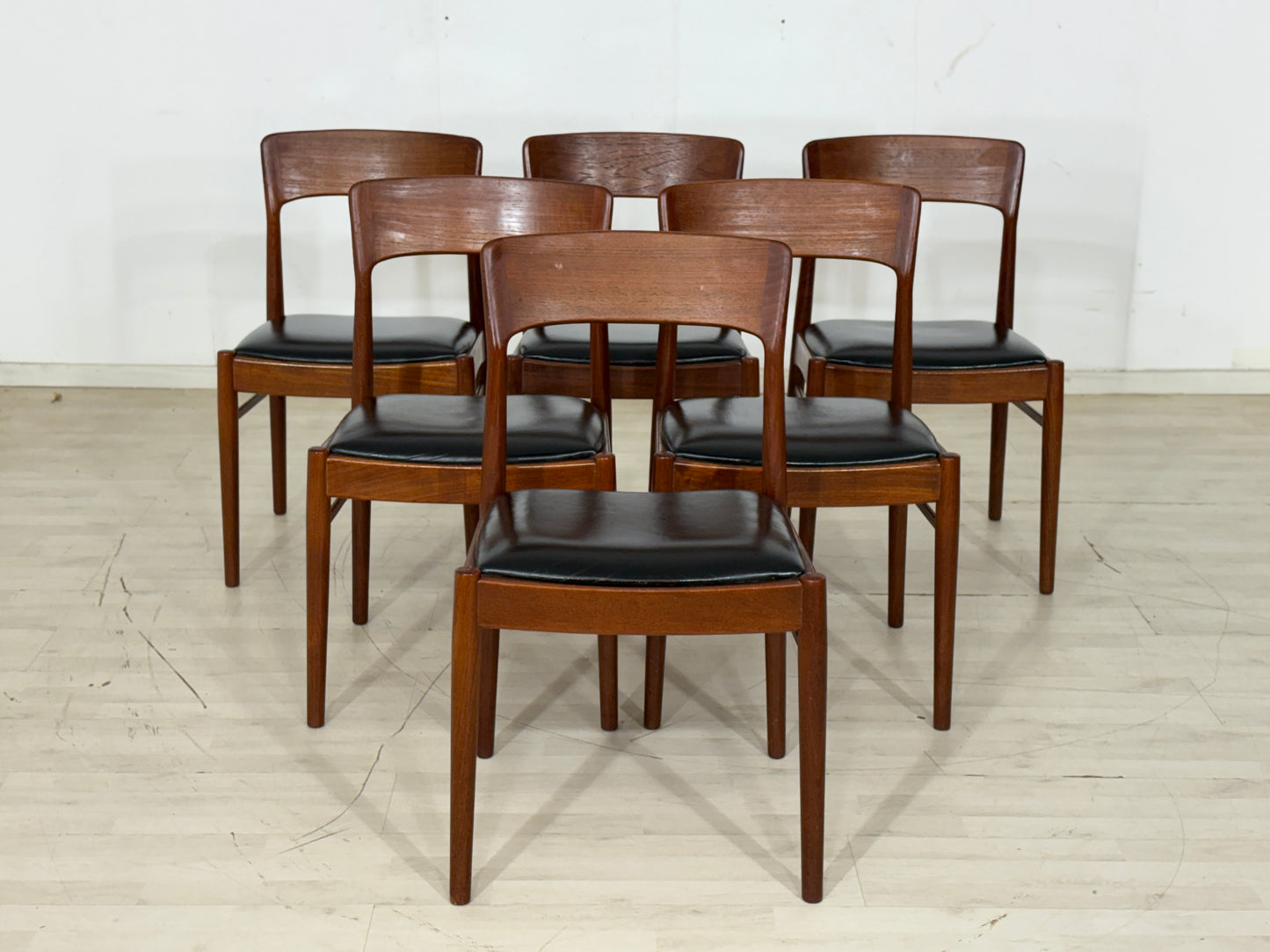 6x Henning Kjarnulf Teak Stühle Esszimmerstühle Stuhl Esszimmerstuhl Vintage