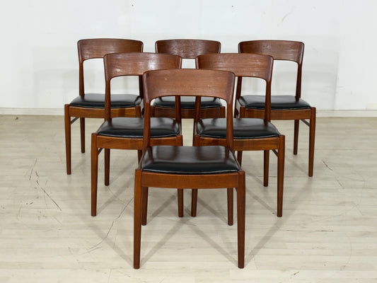 6x Henning Kjarnulf Teak Stühle Esszimmerstühle Stuhl Esszimmerstuhl Vintage
