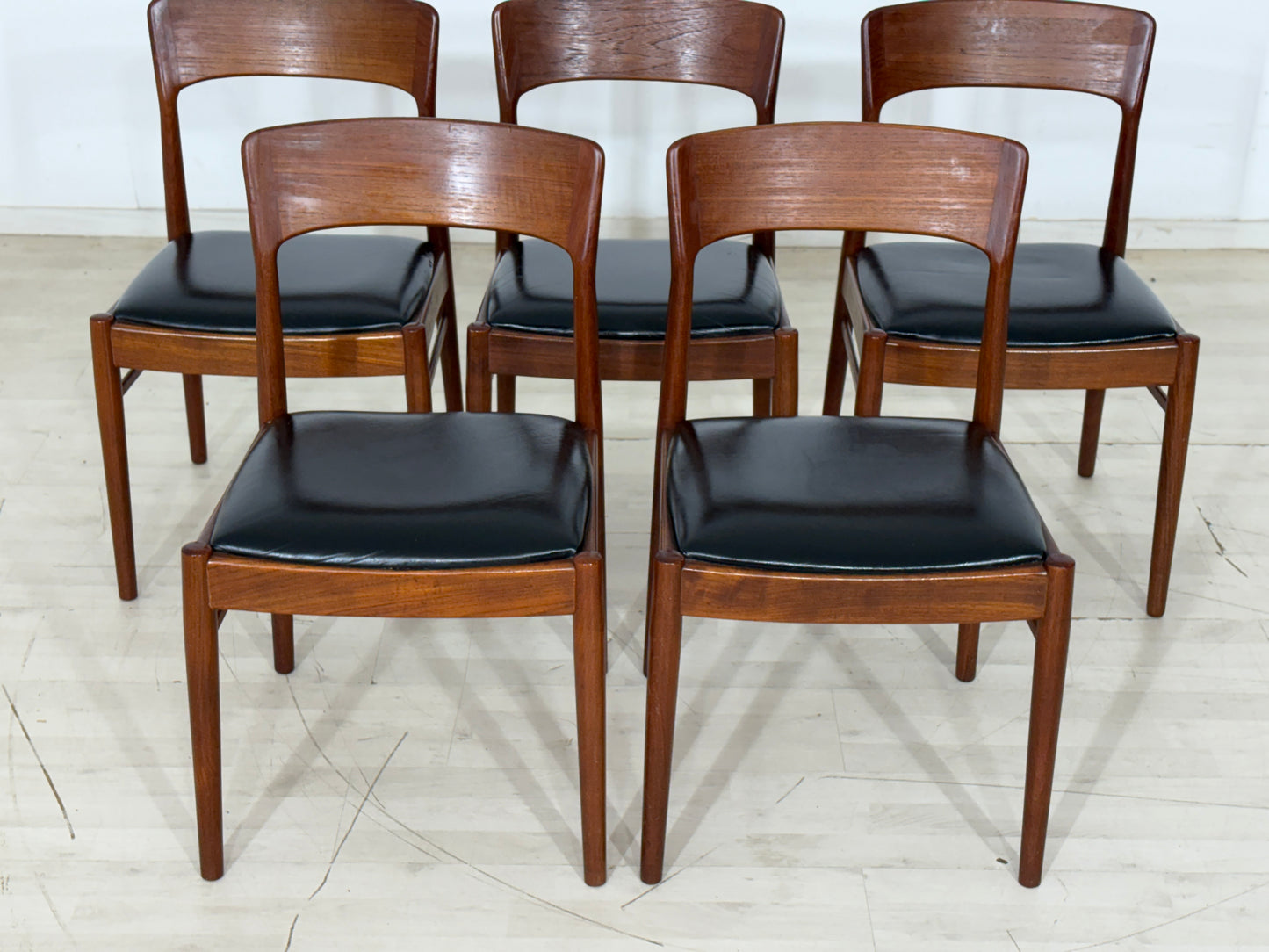 6x Henning Kjarnulf Teak Stühle Esszimmerstühle Stuhl Esszimmerstuhl Vintage