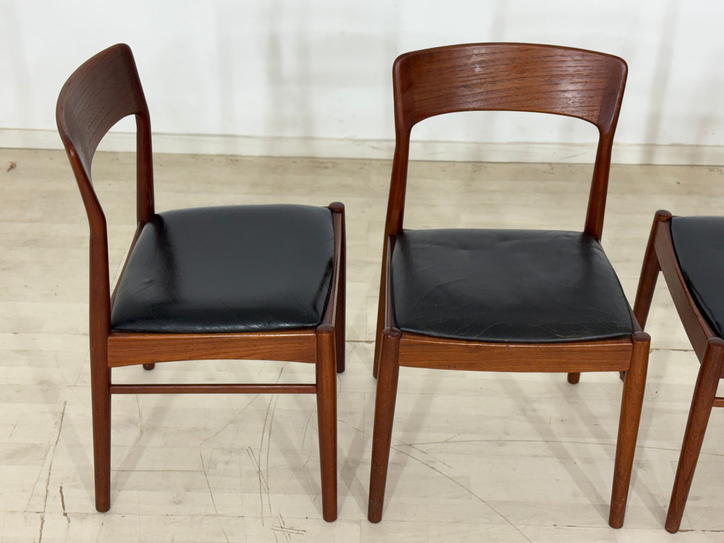 4x Henning Kjarnulf Teak Stühle Esszimmerstühle Stuhl Esszimmerstuhl Vintage