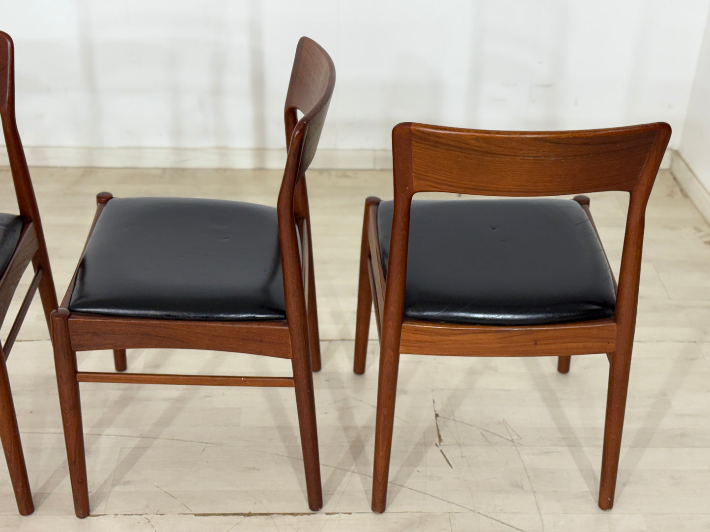 4x Henning Kjarnulf Teak Stühle Esszimmerstühle Stuhl Esszimmerstuhl Vintage